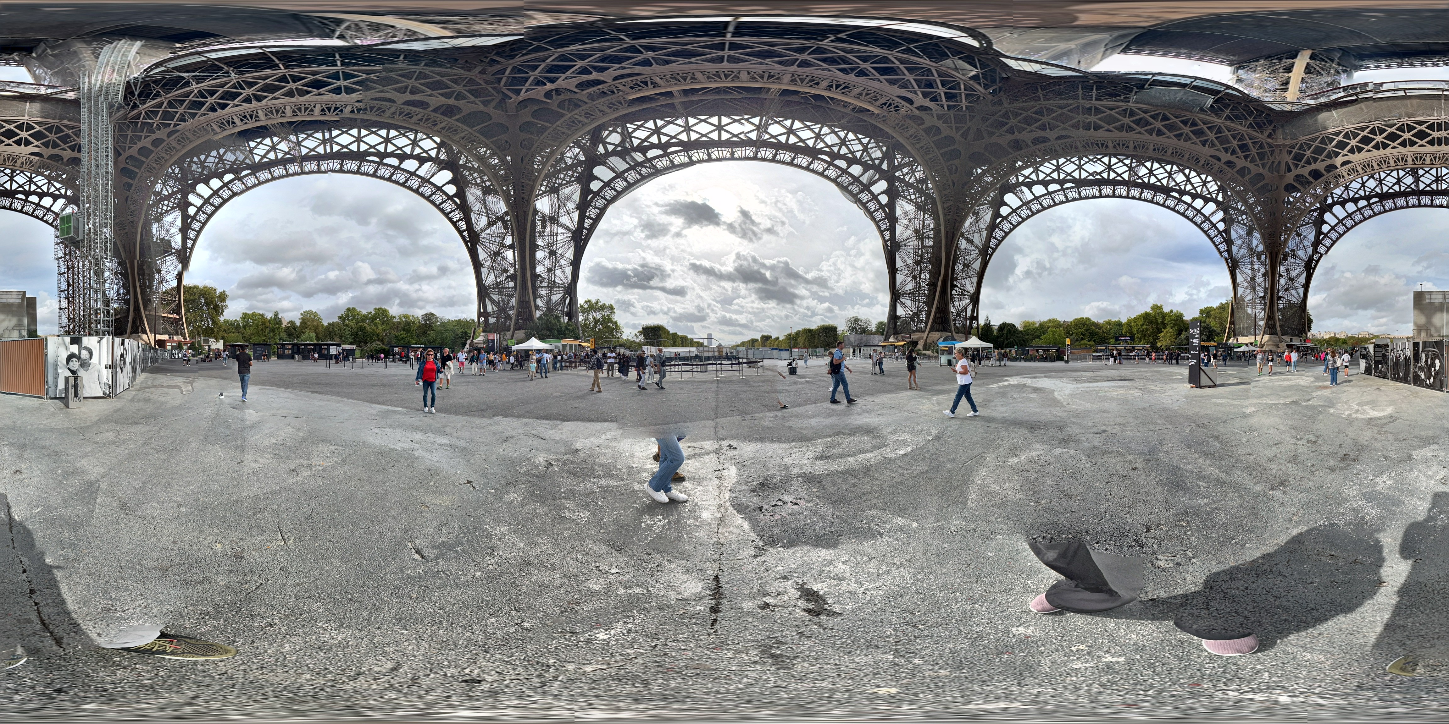 Under the Eiffel Tower