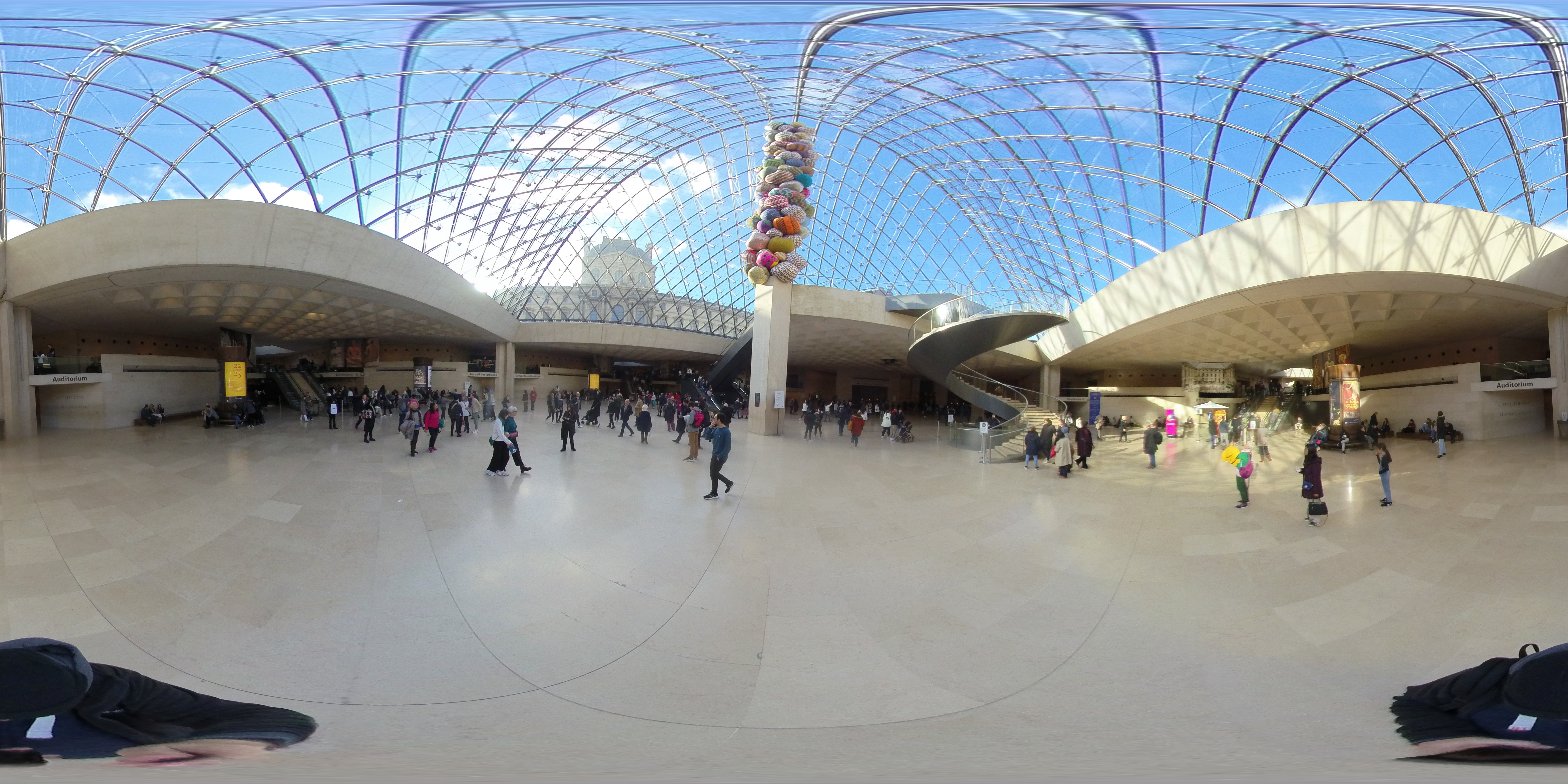 Inside the Louvre Pyramid