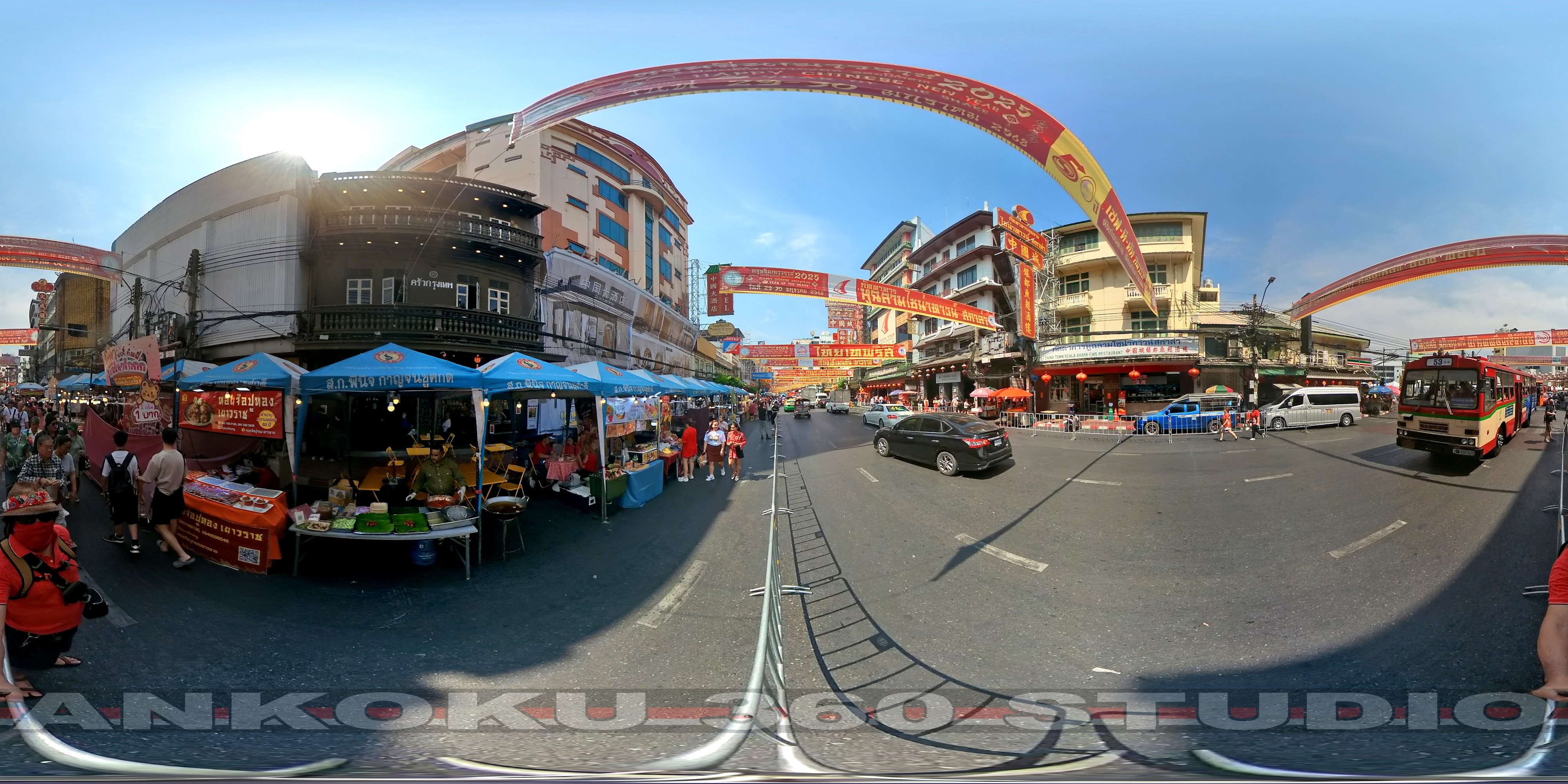 Vibrant Urban Market Scene