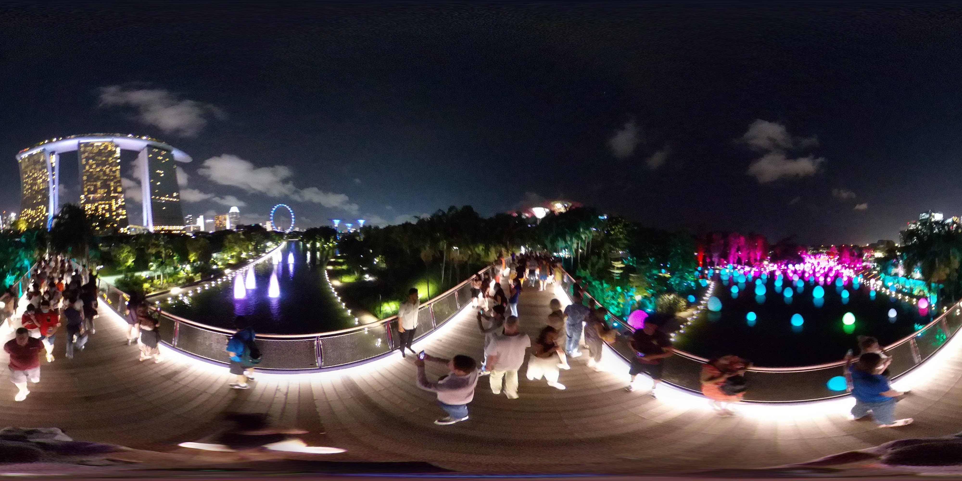 Night Lights and Reflections