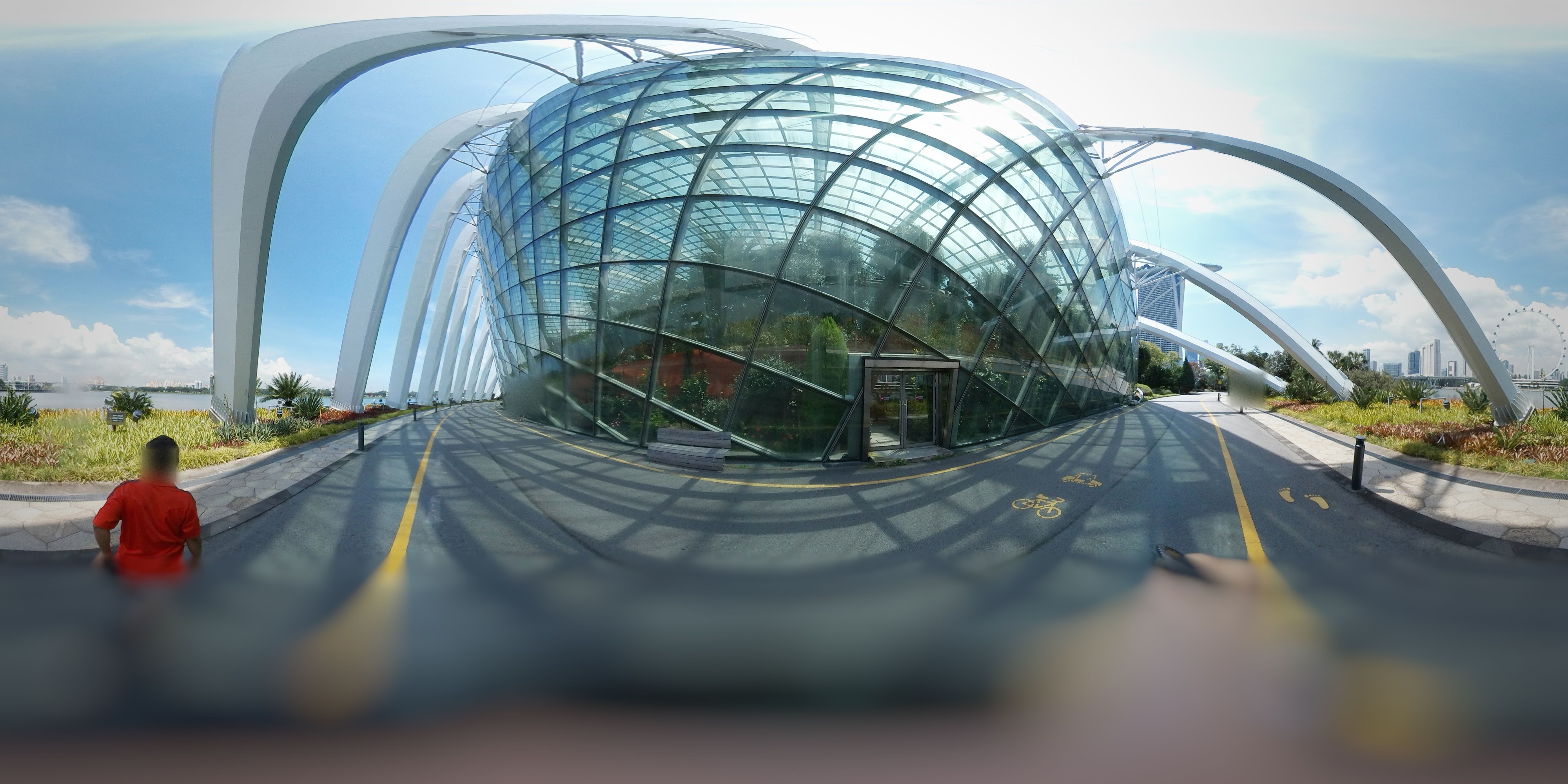 Futuristic Botanical Dome Entrance