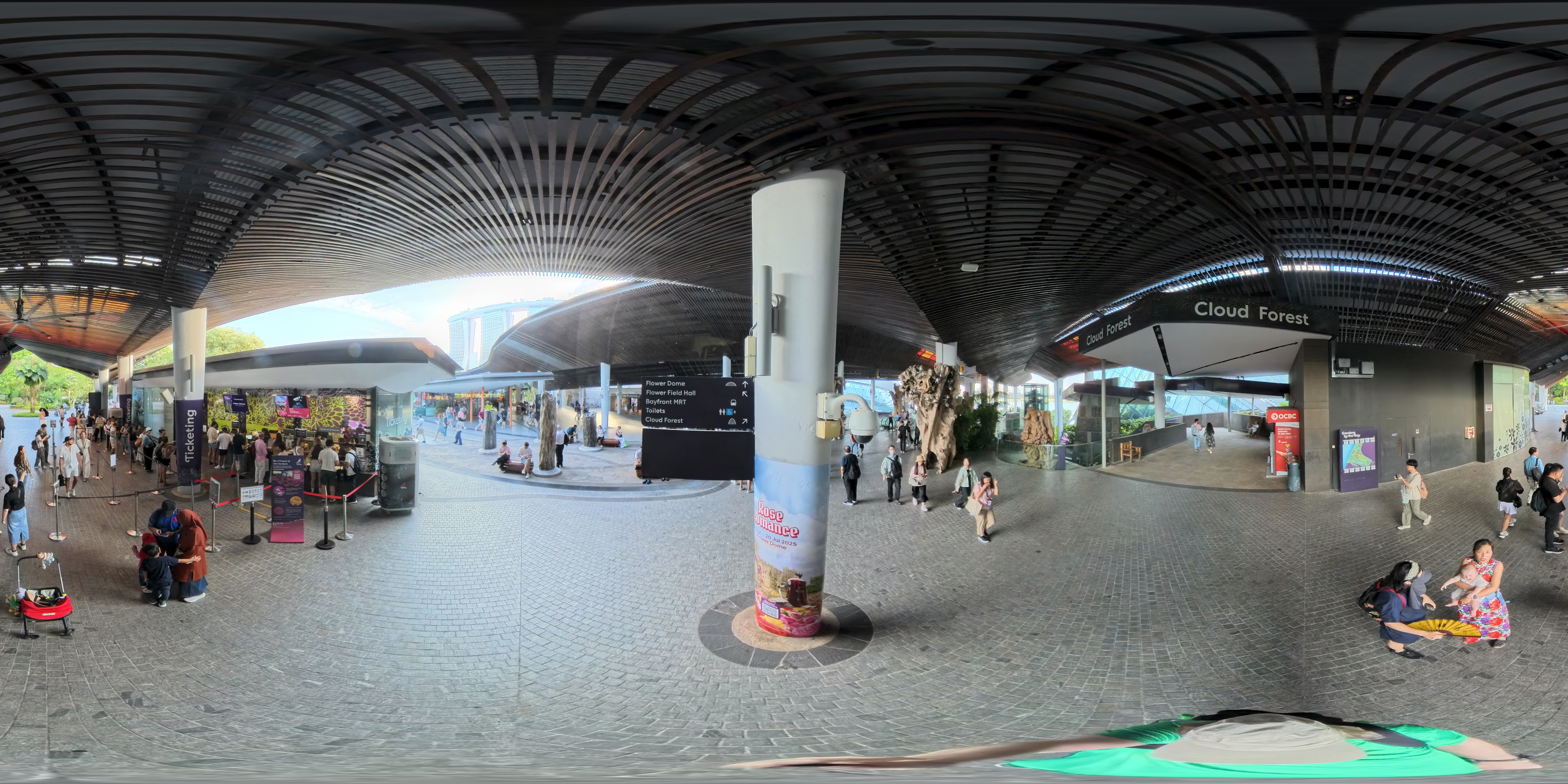Visitors At Indoor Attraction Entrances