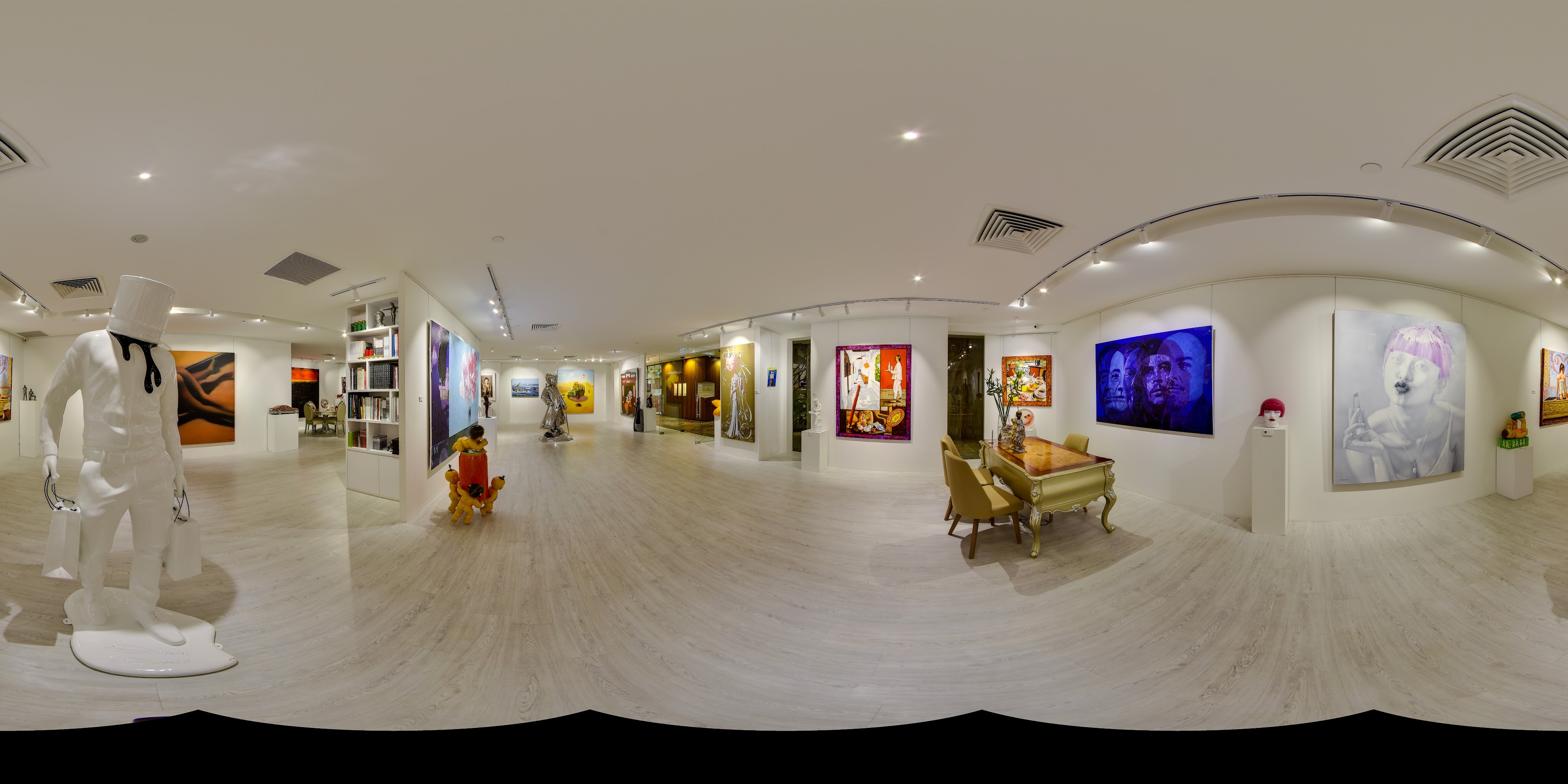 Contemporary Art Gallery Showcase
