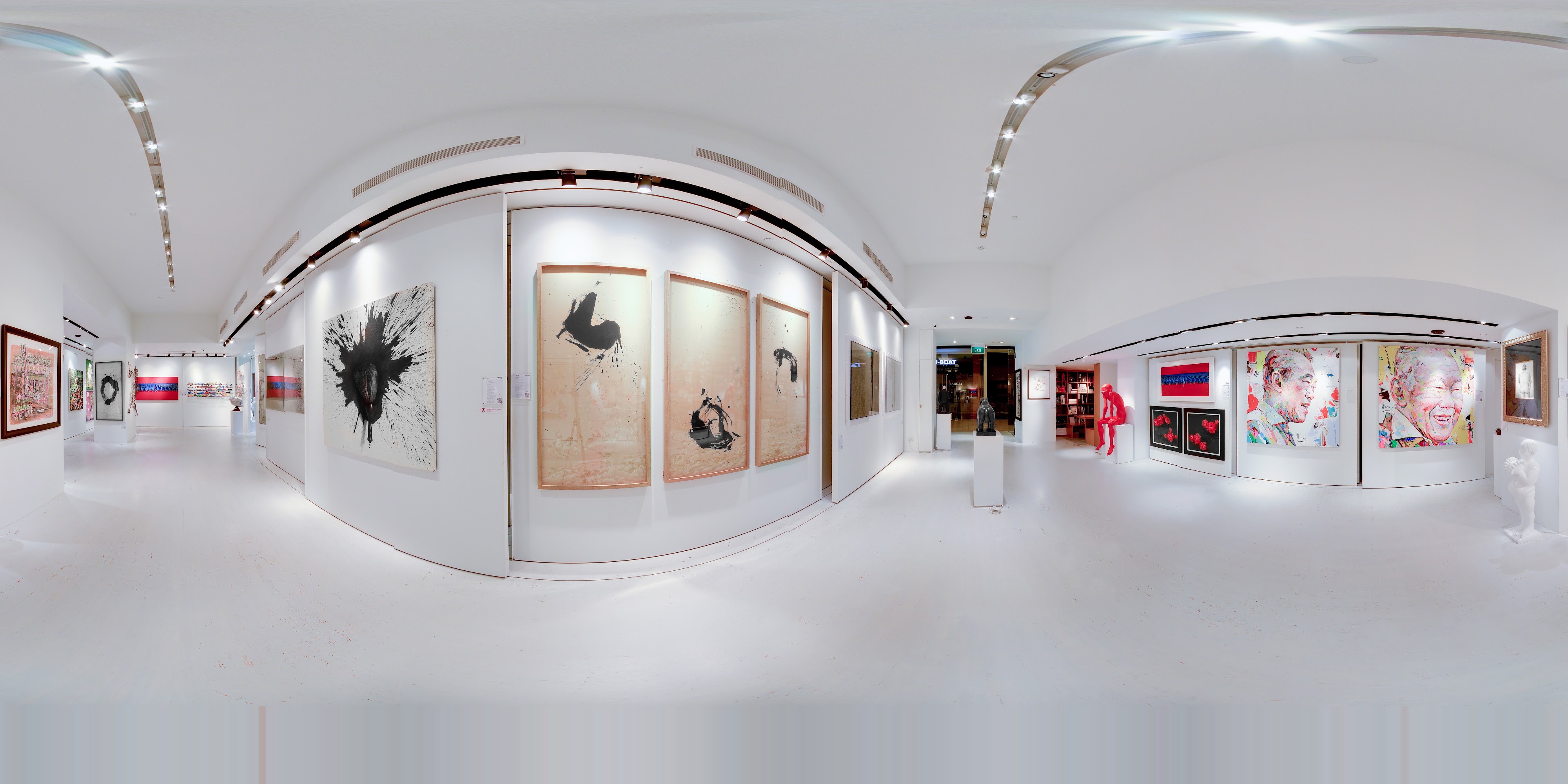 Diverse Modern Art Gallery Exhibition