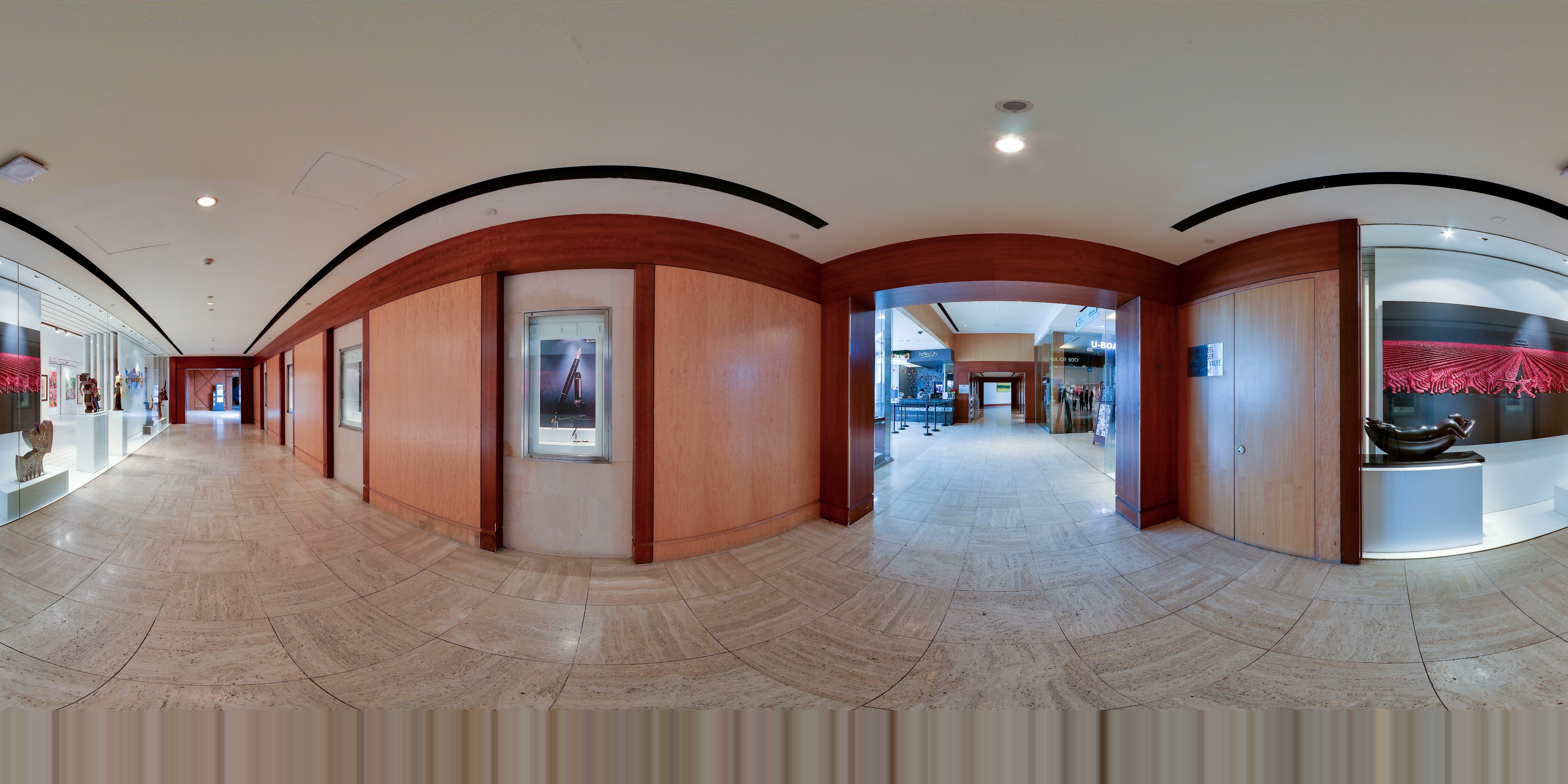 Art Gallery Interior Walkway