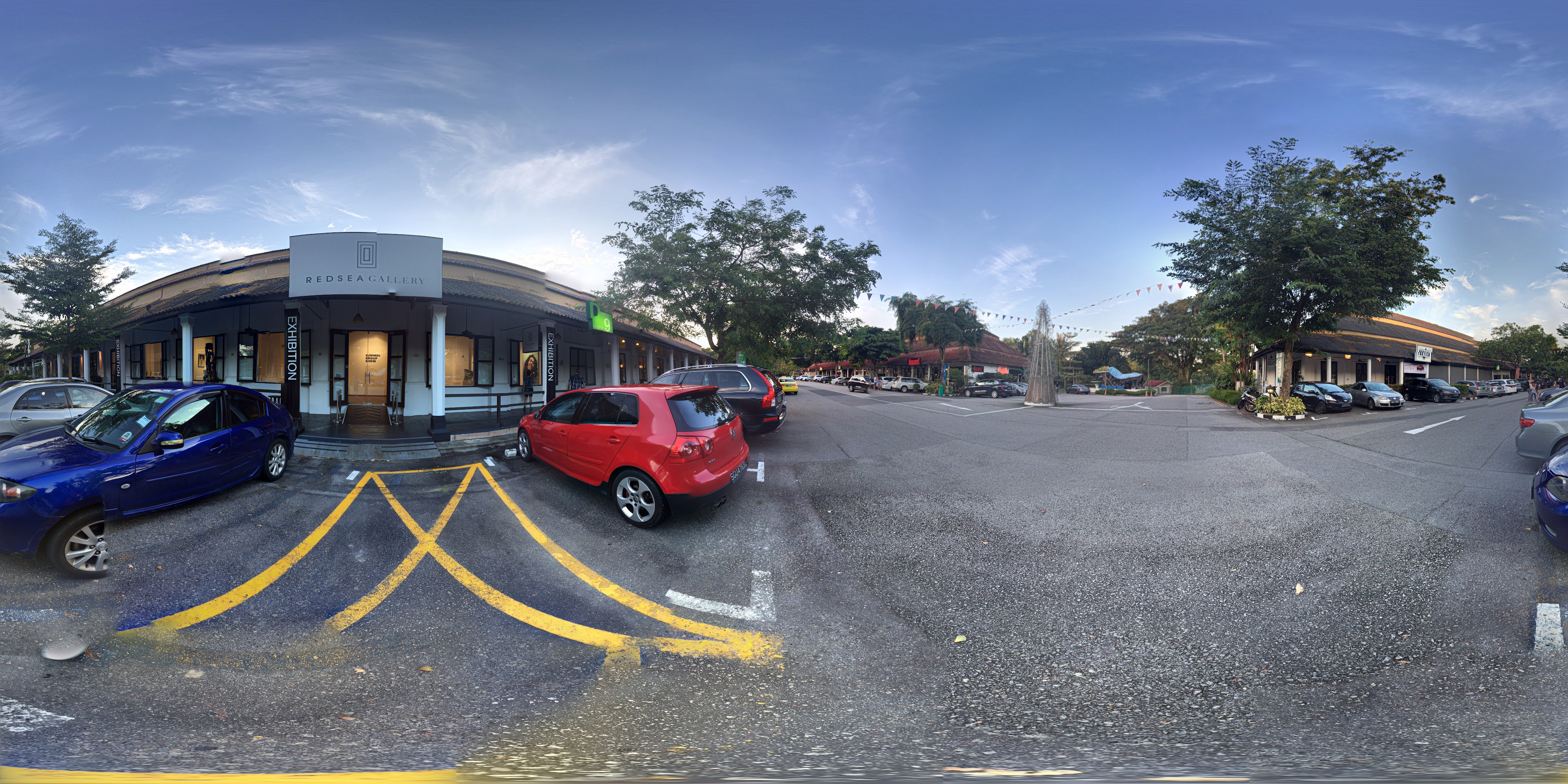 Vibrant Street Art Gallery Scene