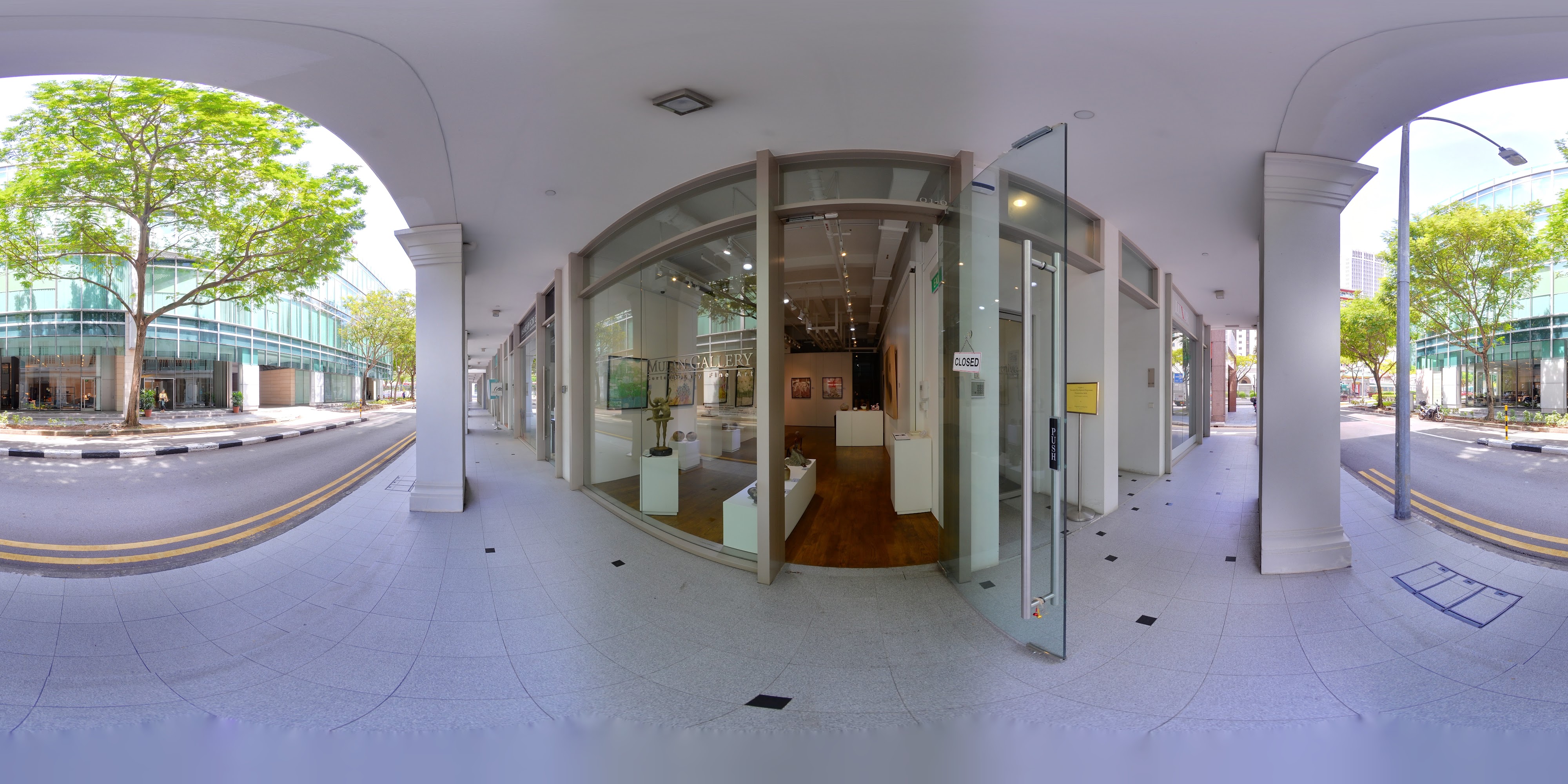 Modern Gallery Street entrance