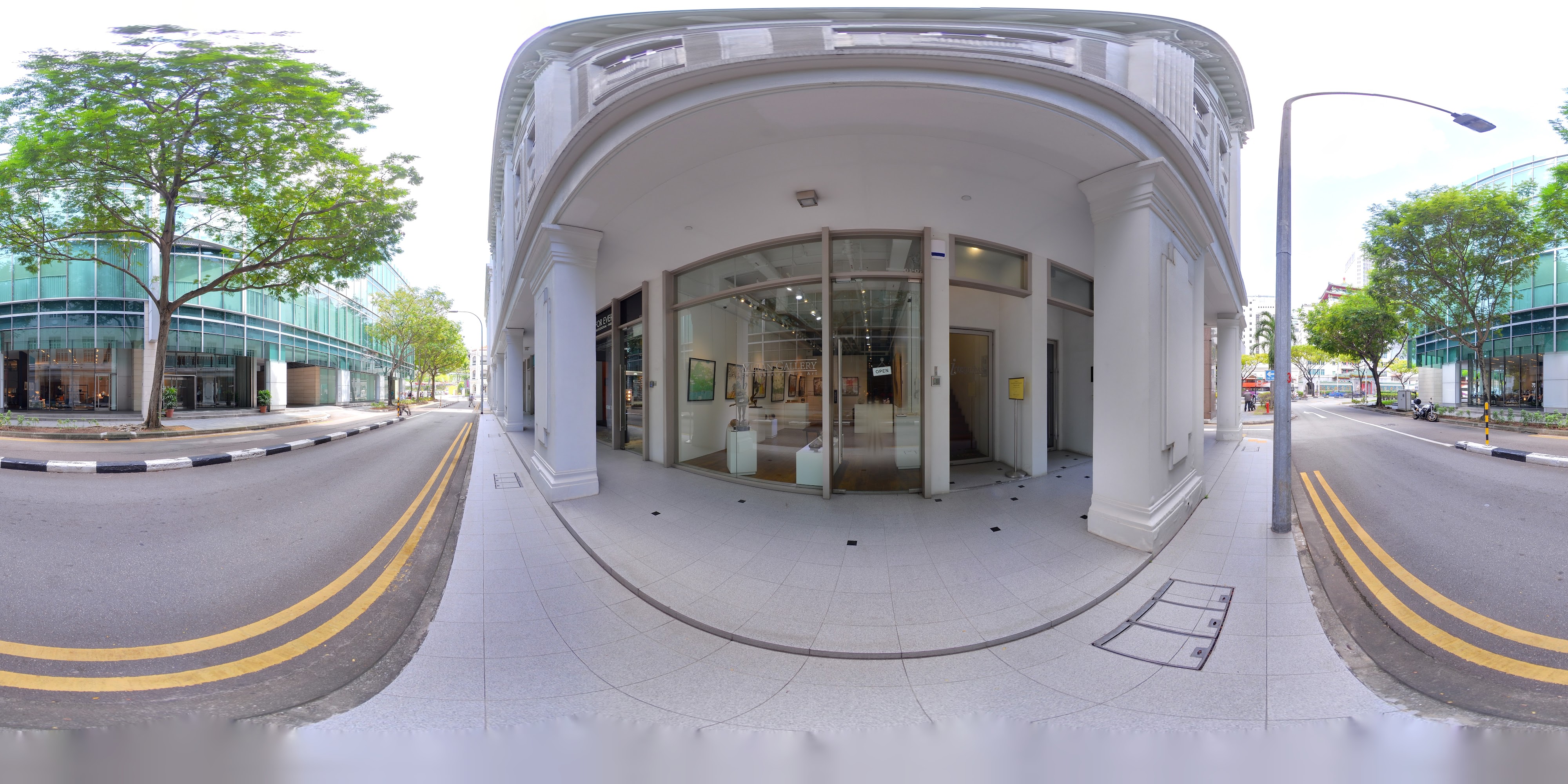 Modern Curved Urban Entrance