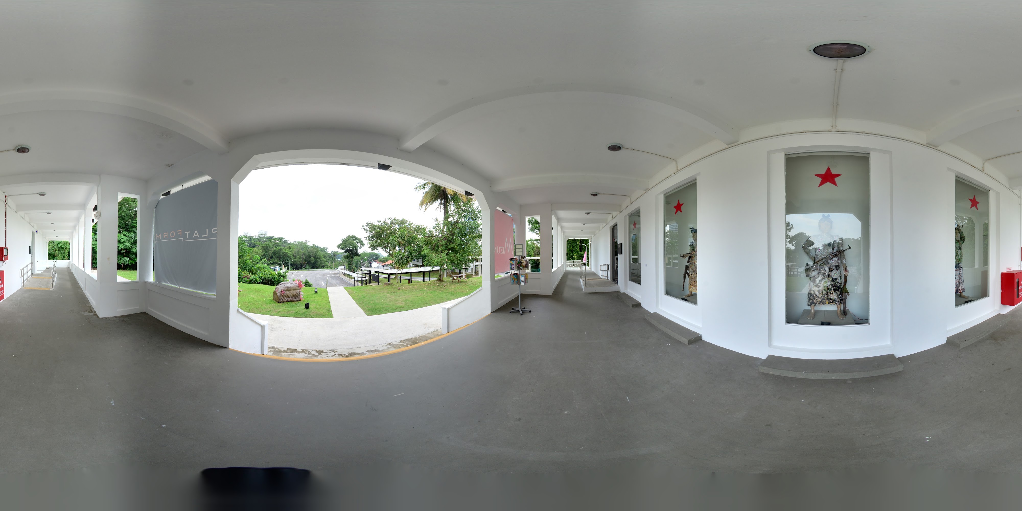 Gallery Display Materials Window