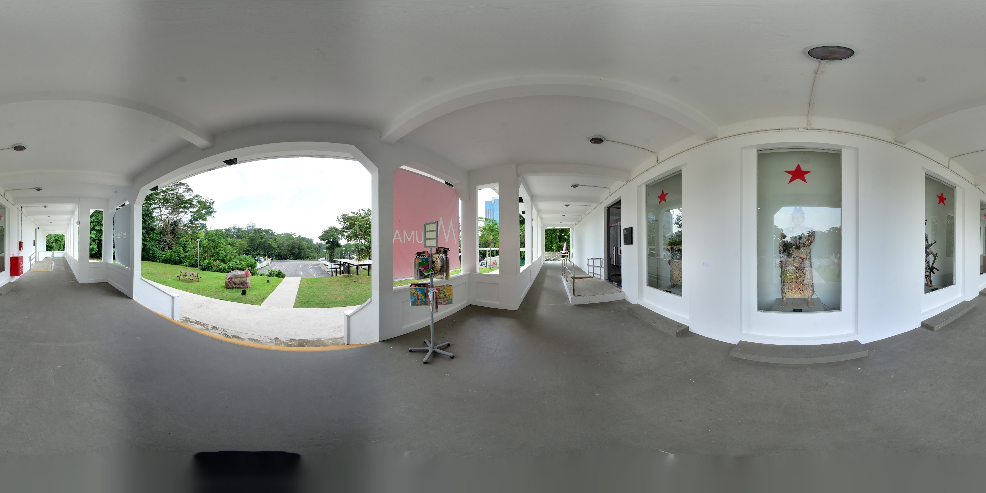 Modern Art Display Corridor