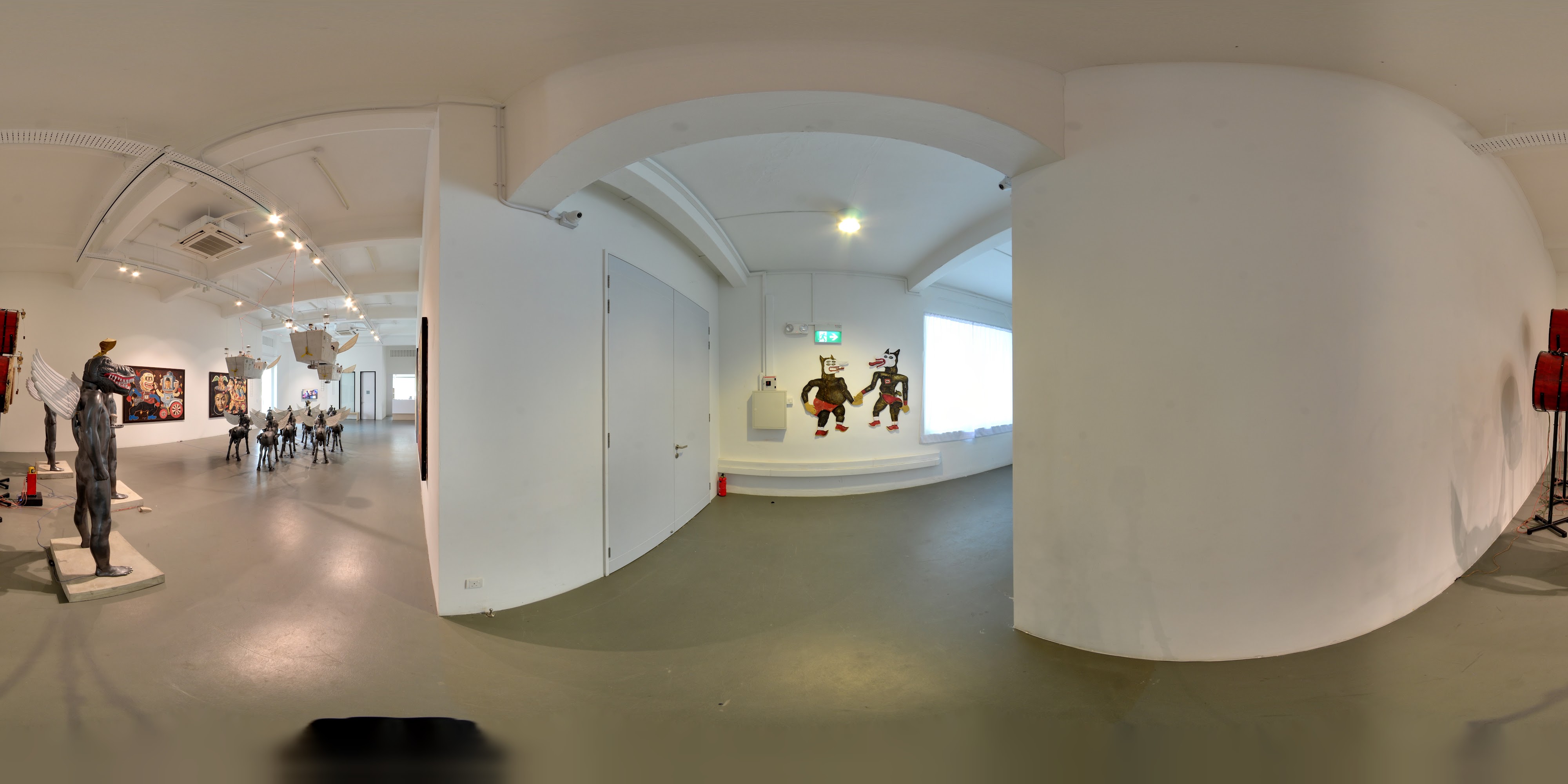 Modern Art Exhibition Interior