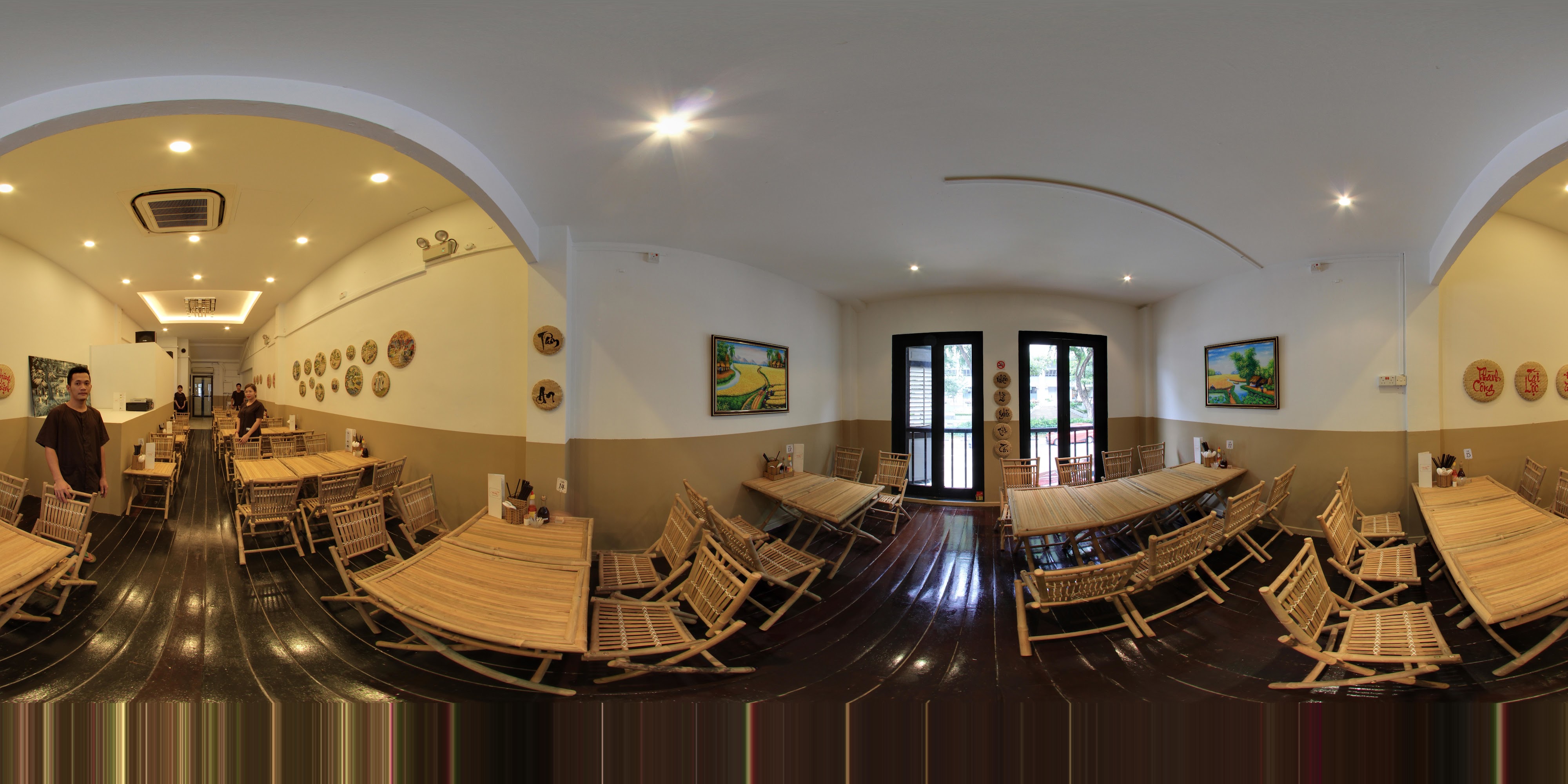 Vibrant Indoor Dining Setting