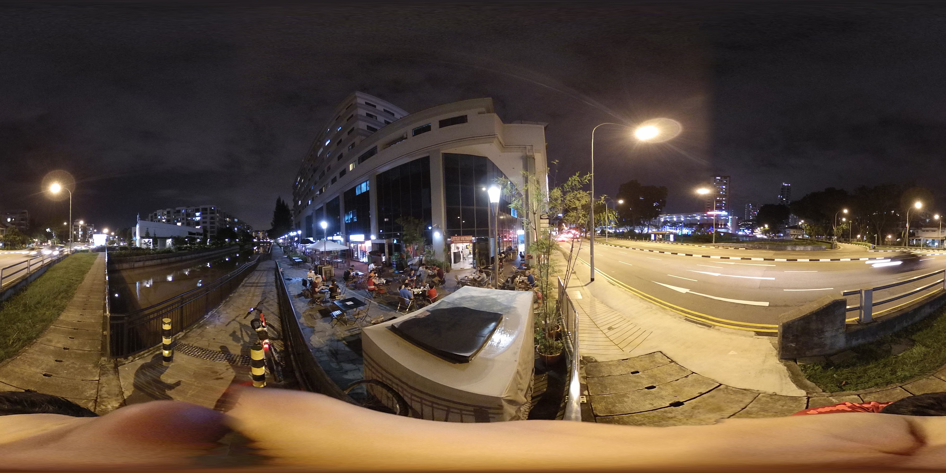 Vibrant Night Market Chaotic Urban Scene