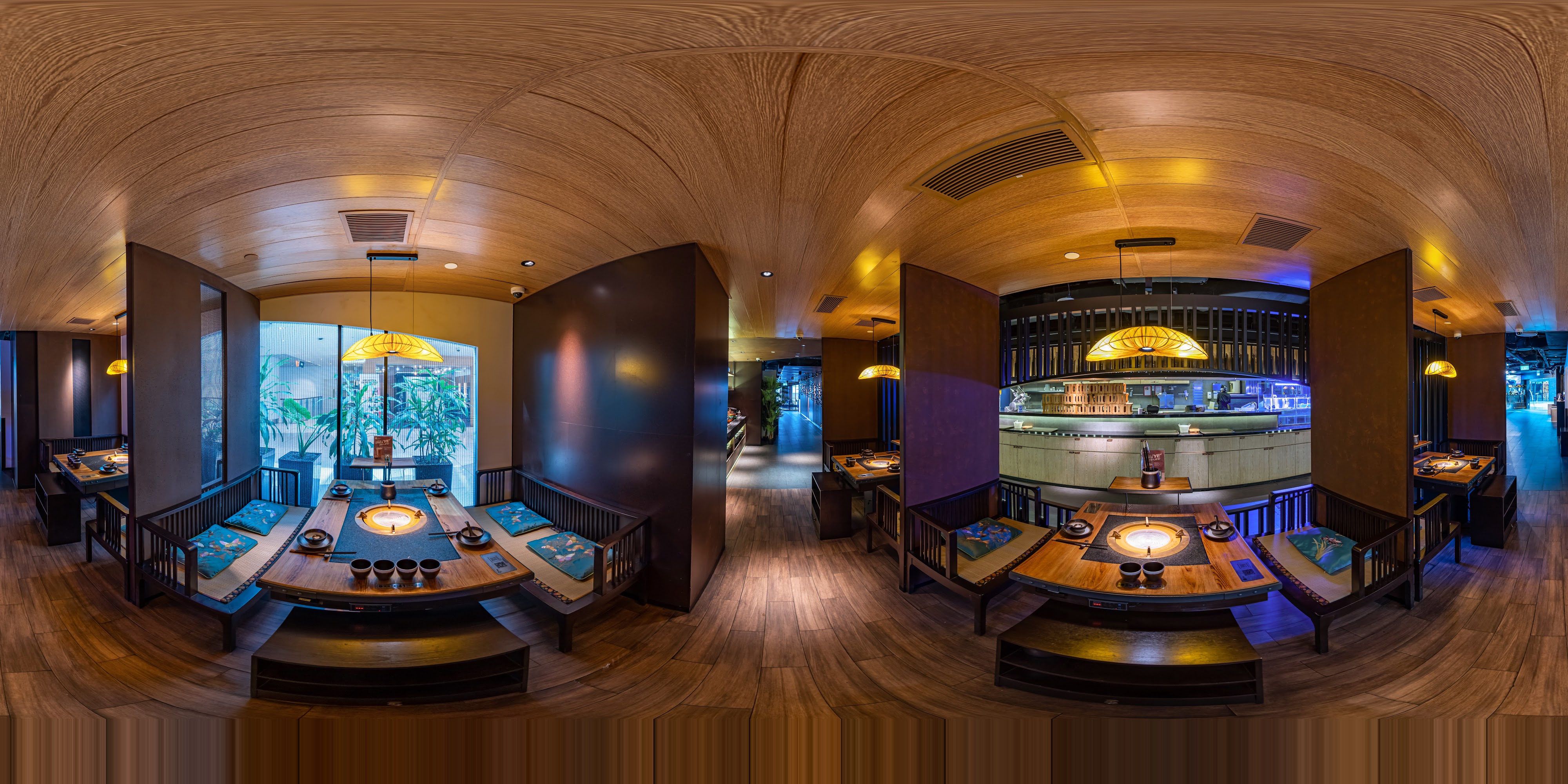 Elegant Dining Hotpot Restaurant Scene