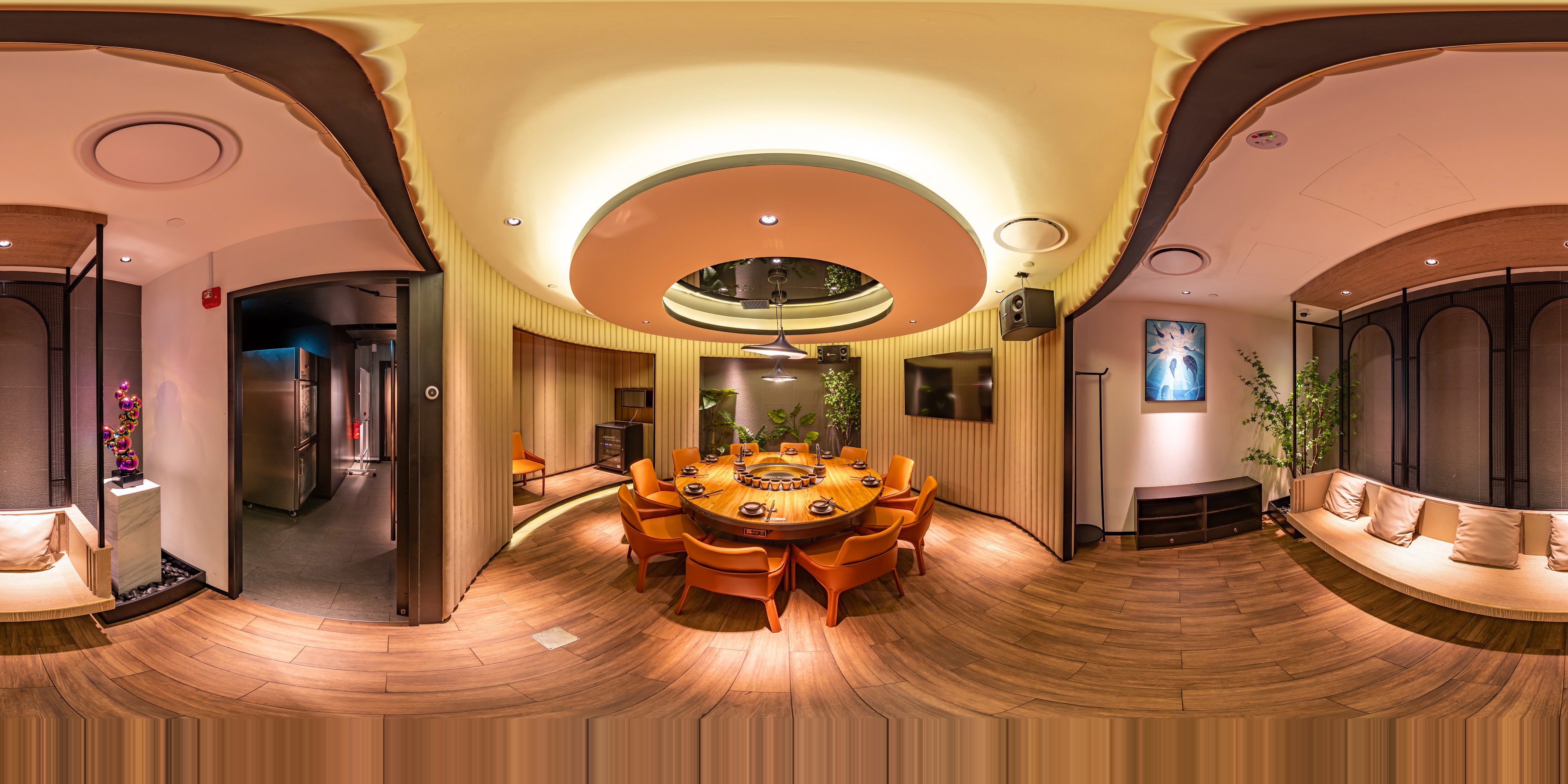 Elegant Hotpot Dining Space