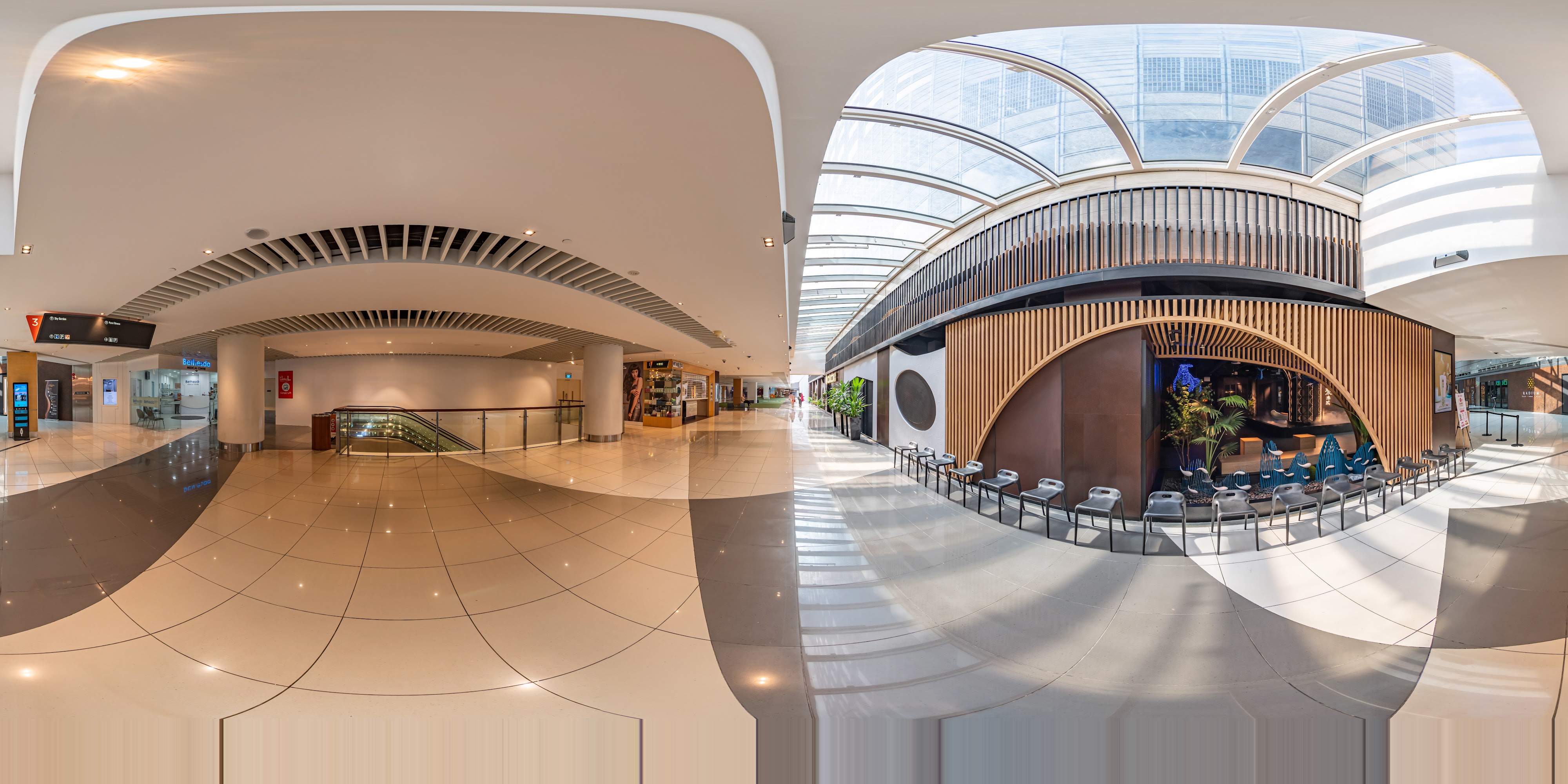Modern Mall Lounging Area