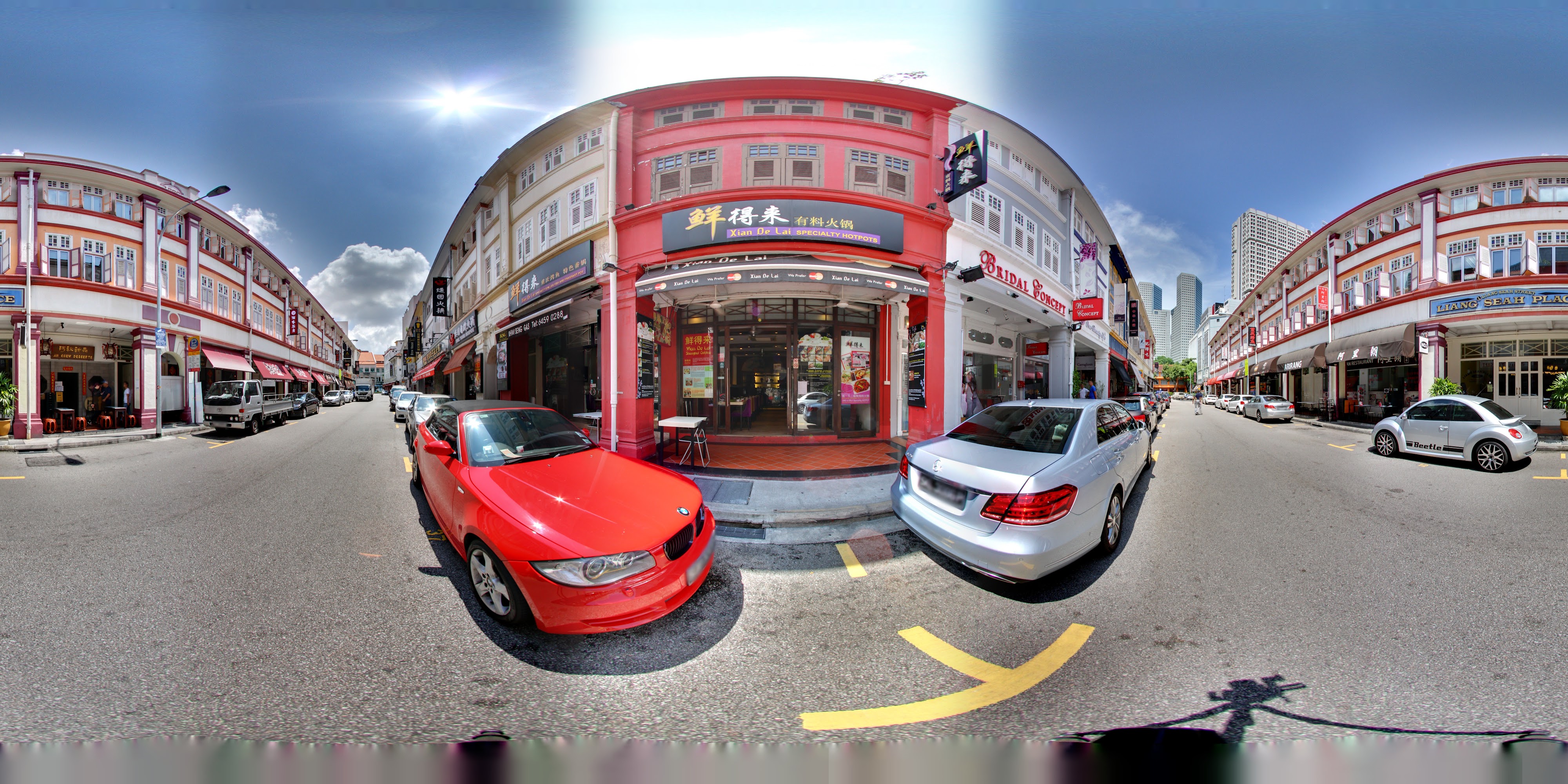 Colored Legacy Street Buildings