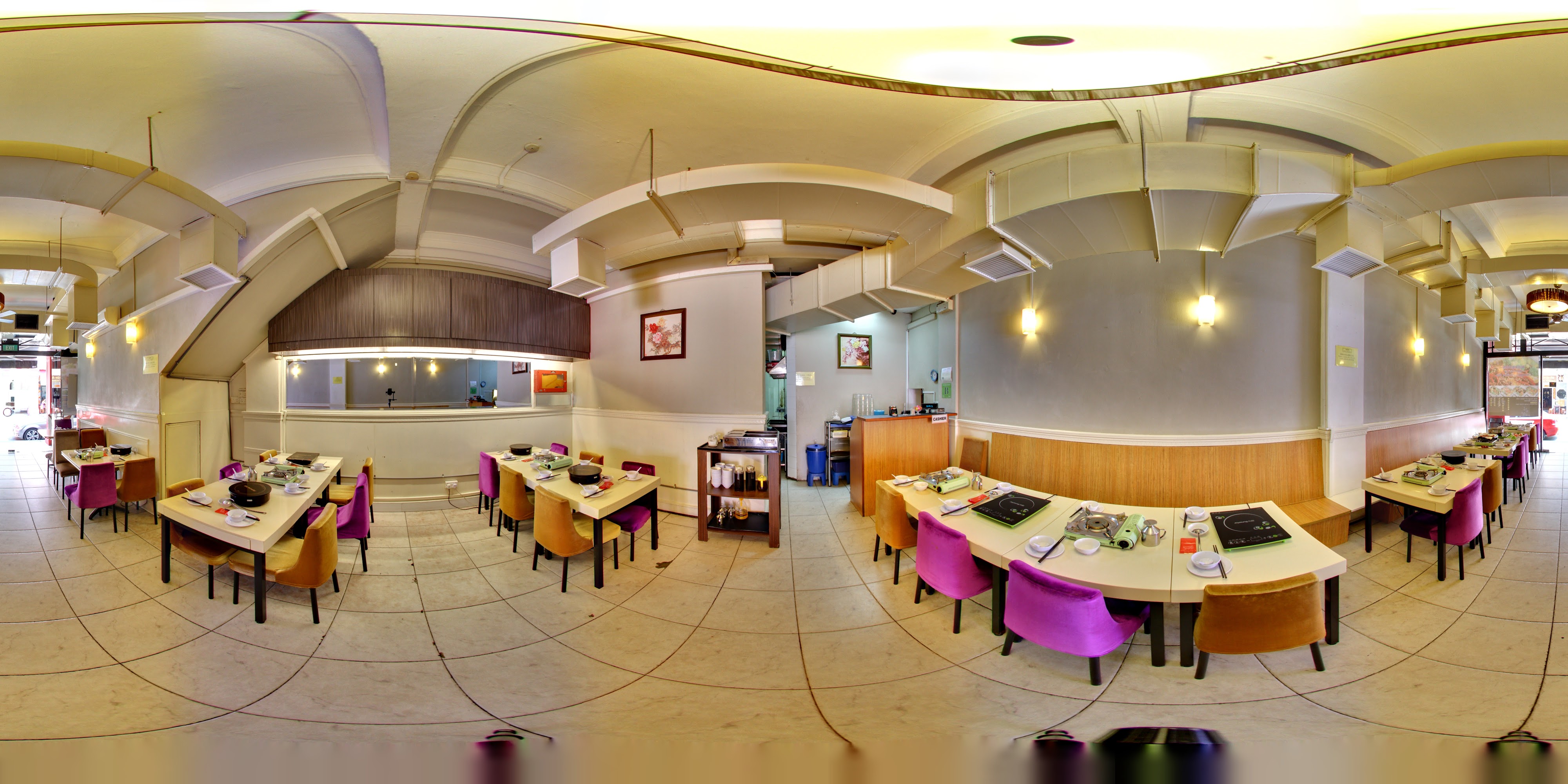 Elegant Fast-Casual Dining Room