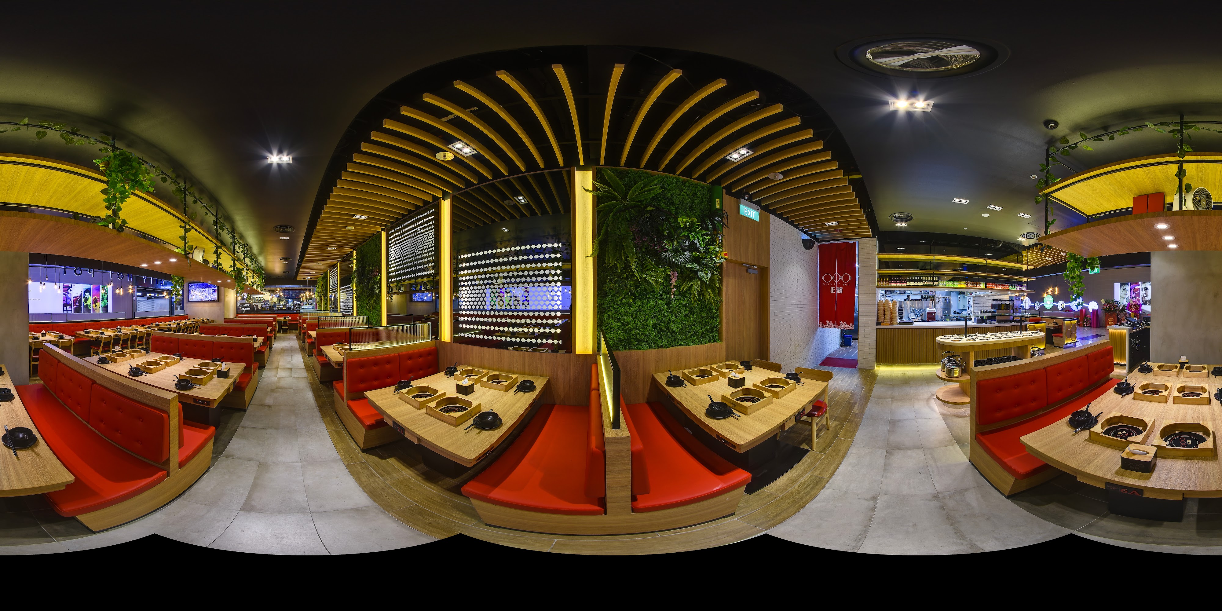 Modern Hot Pot Restaurant Interior