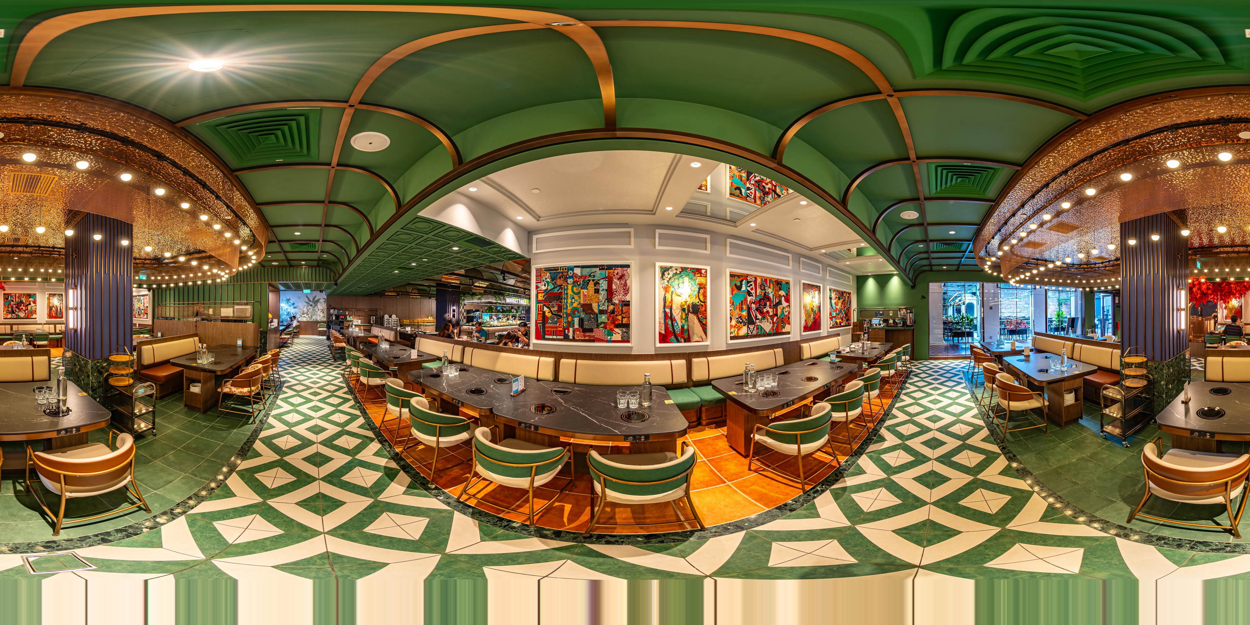 Elegant Hot Pot Dining Space