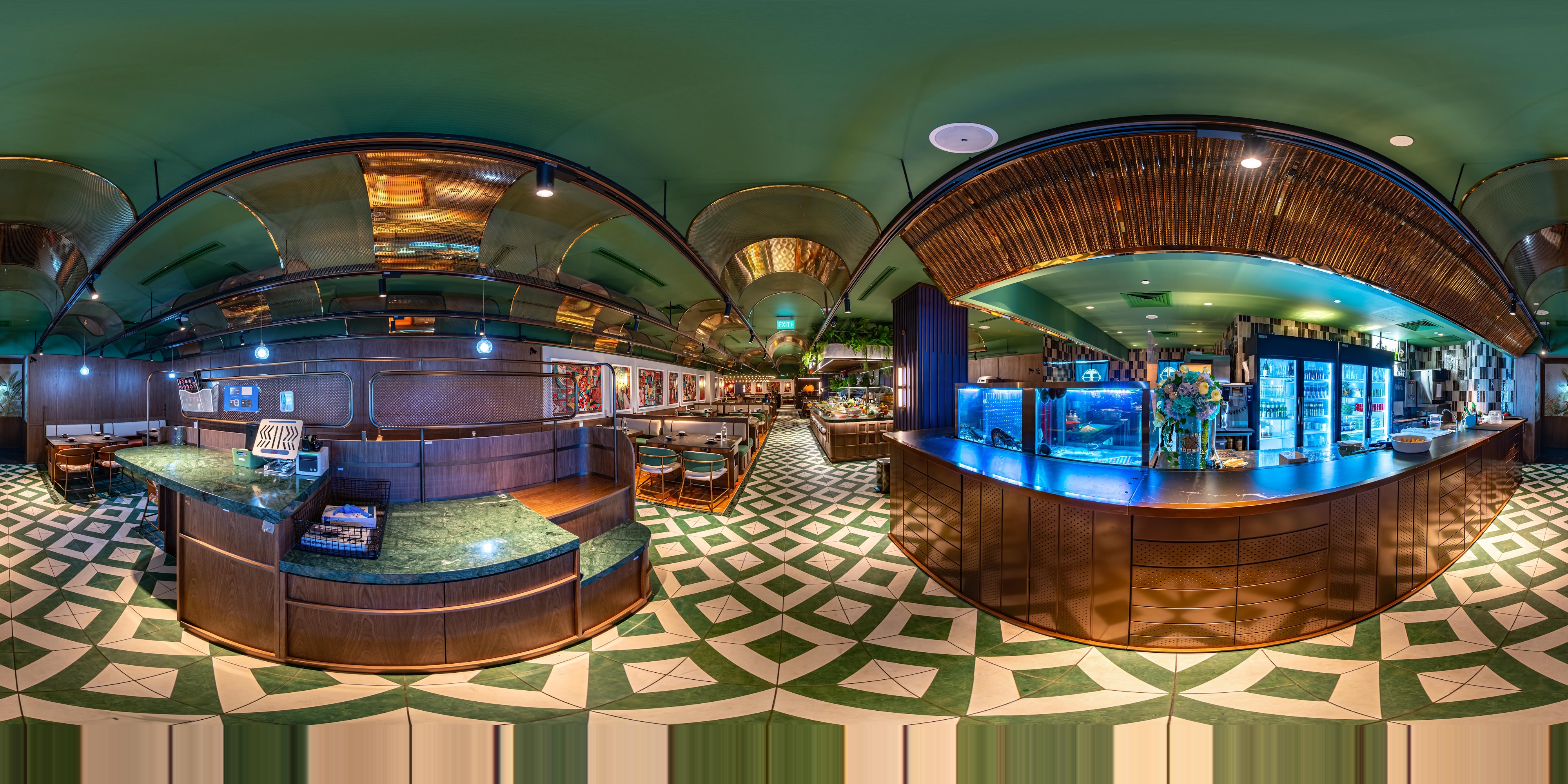 Upscale Hot Pot Dining Layout