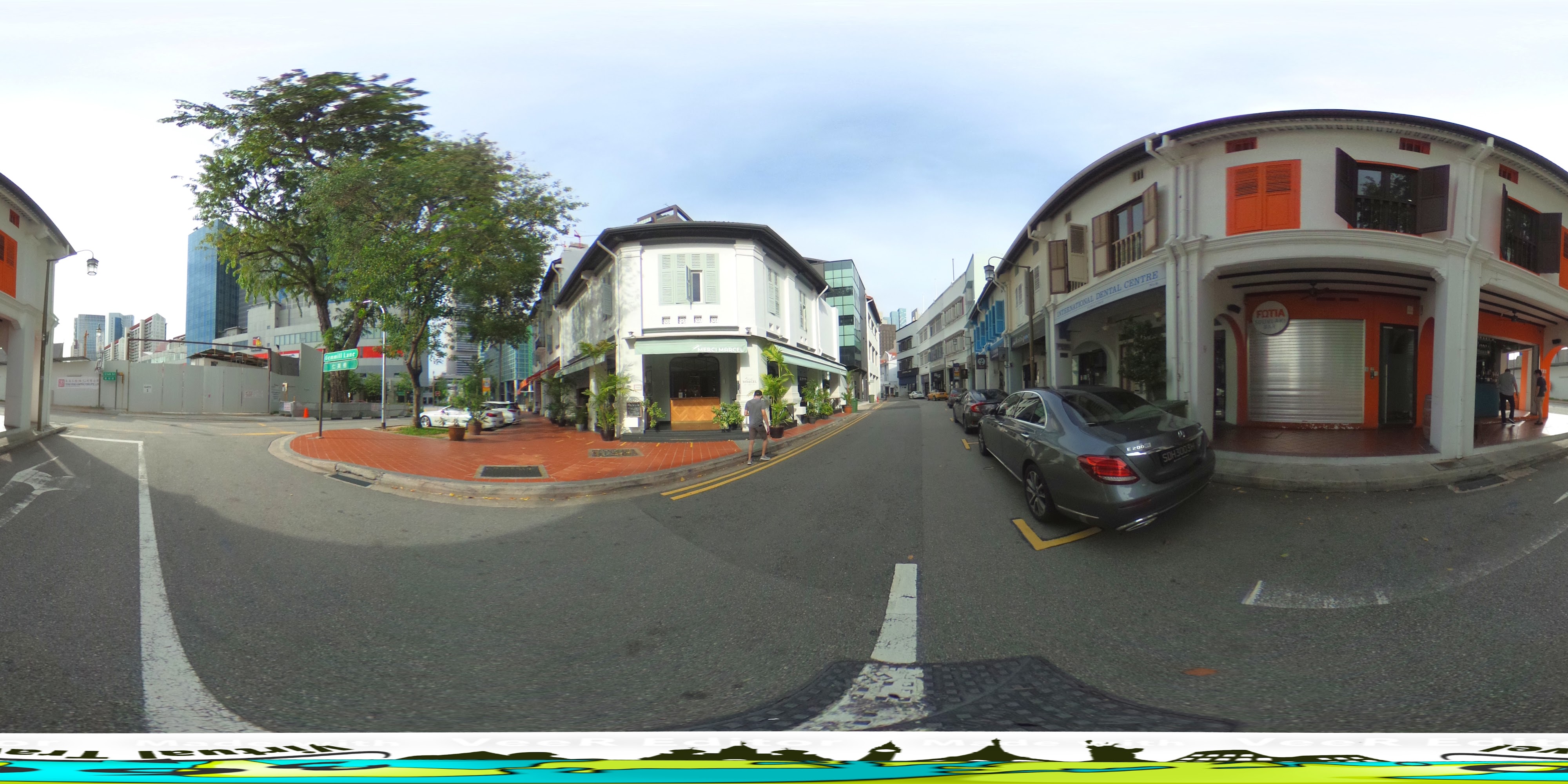 Urban Street Corner Scene