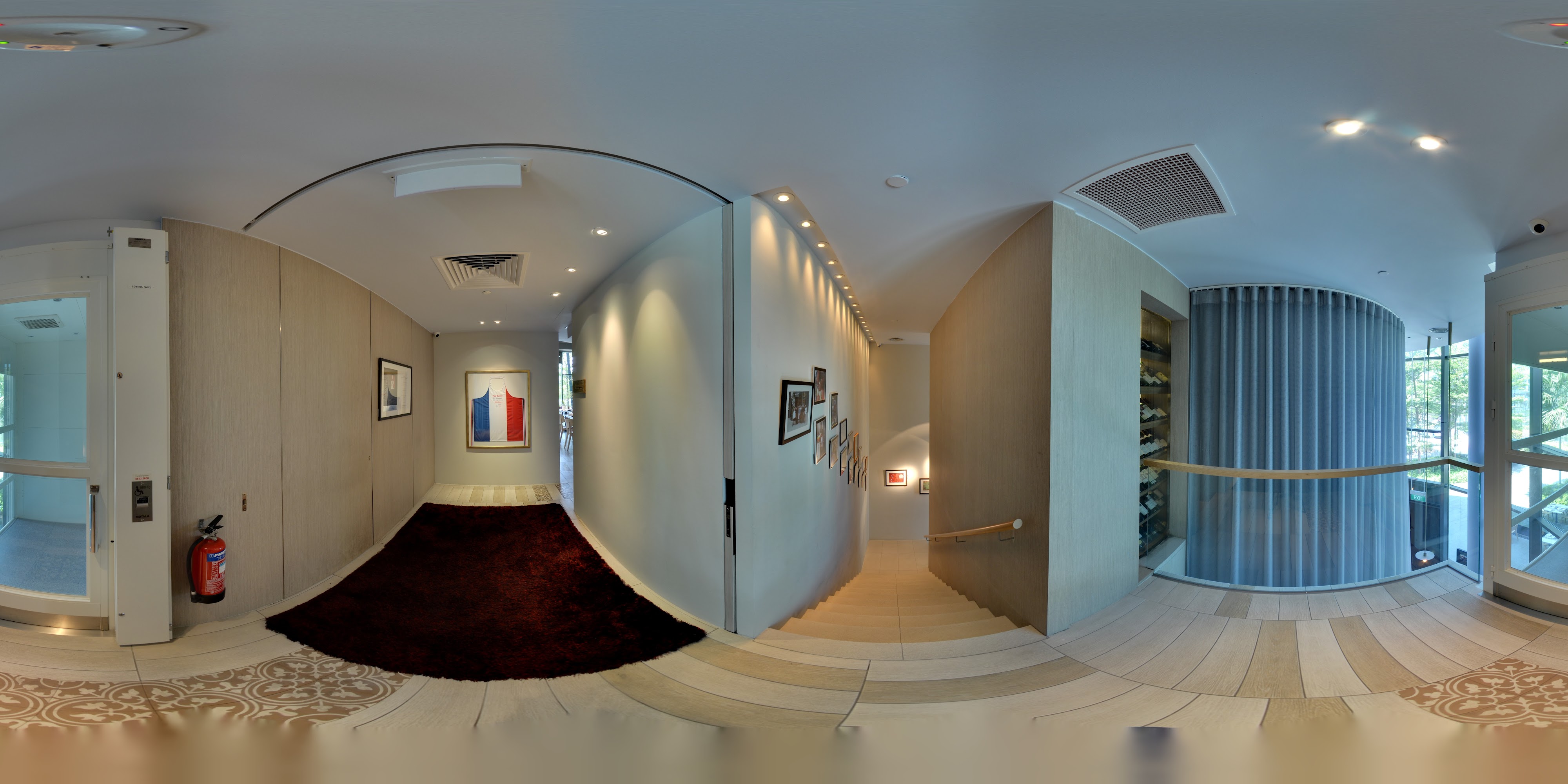 Interior Art Gallery Corridor.