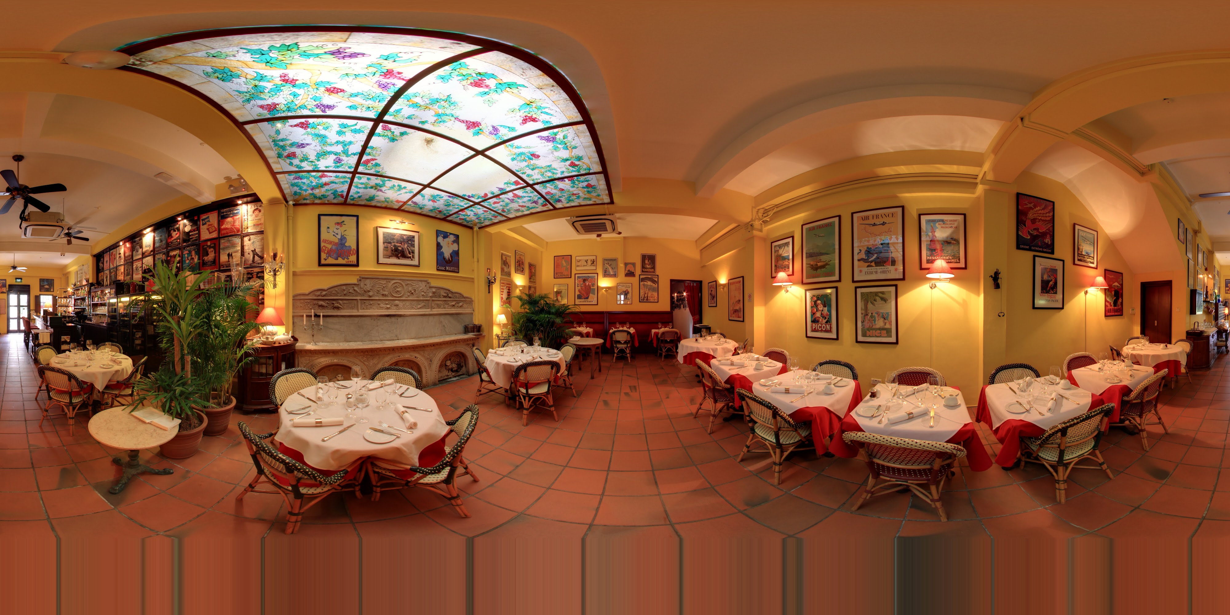 Upscale Dining Interior Decor