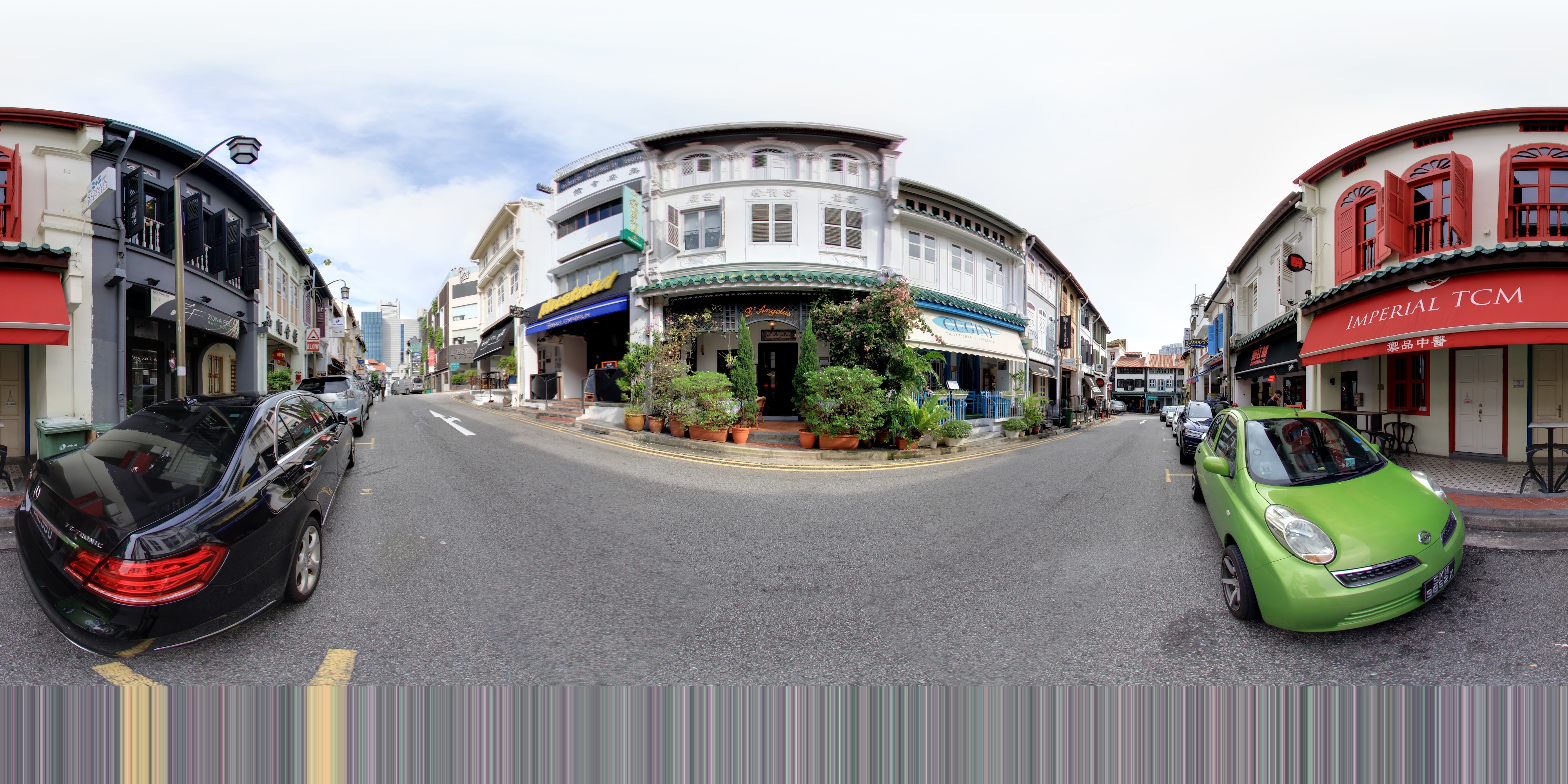 Vibrant Urban Street Scene