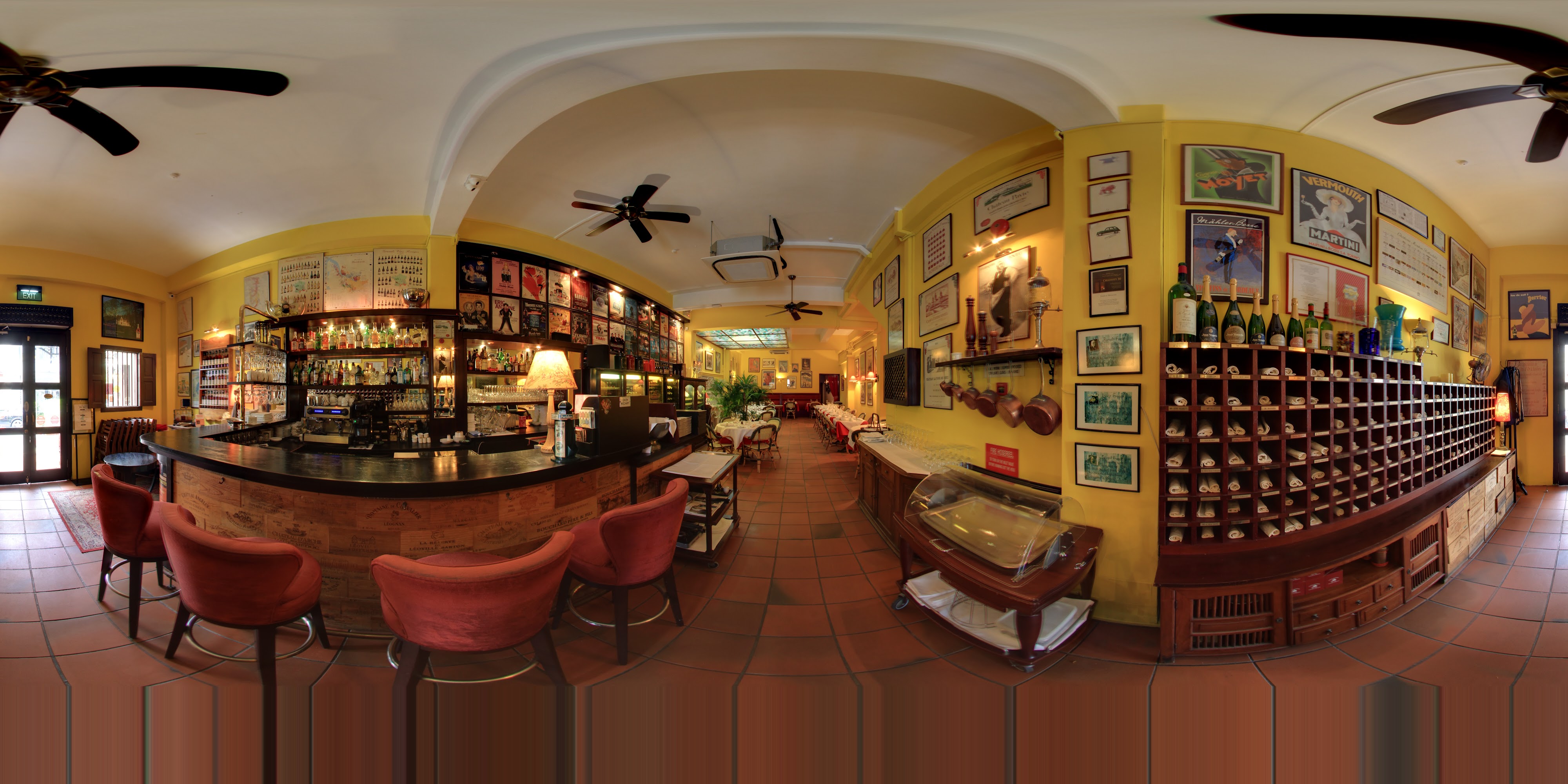 Classic Cozy Bar Interior Design.