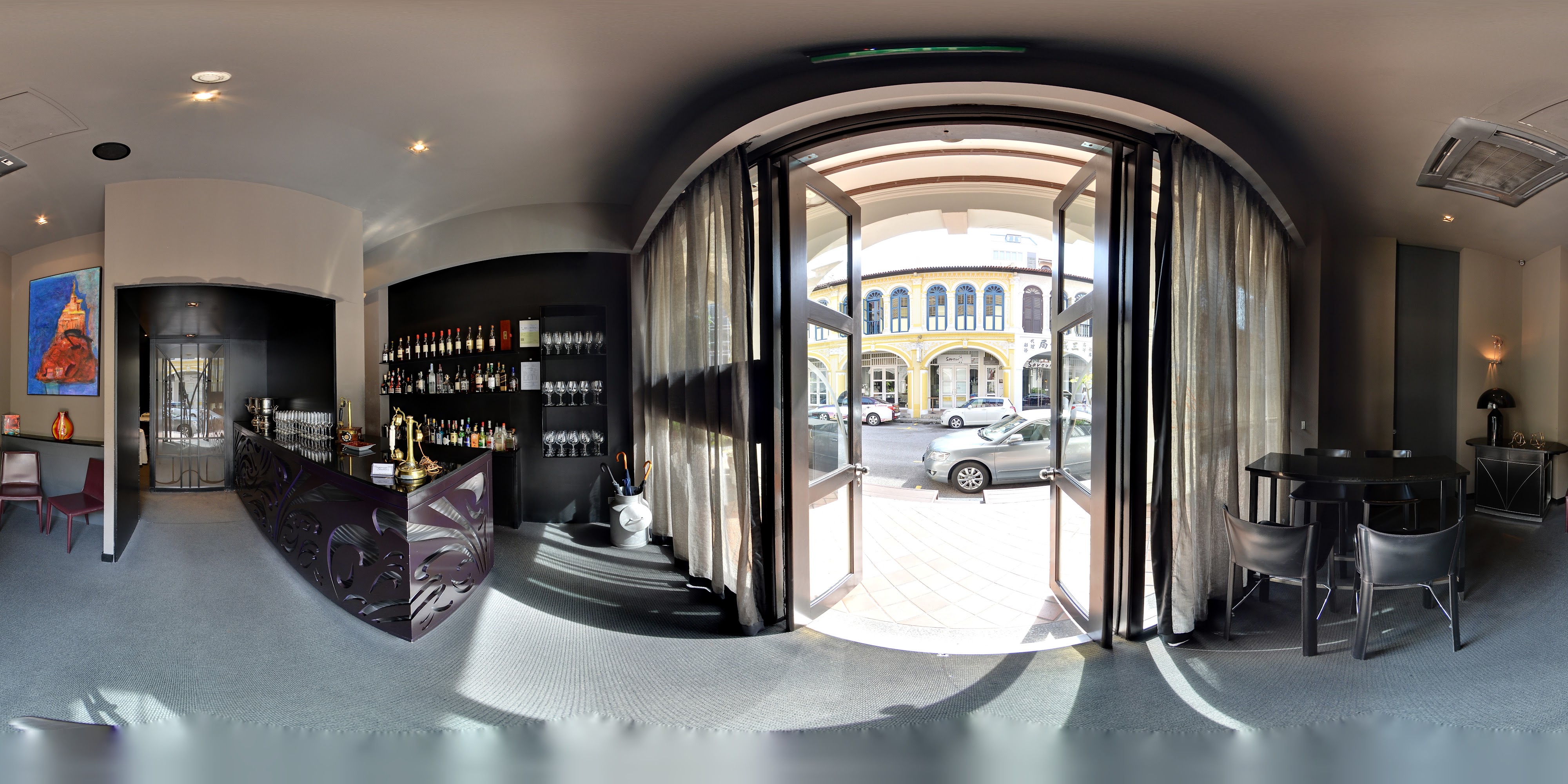 Elegant Bar Interior Setting