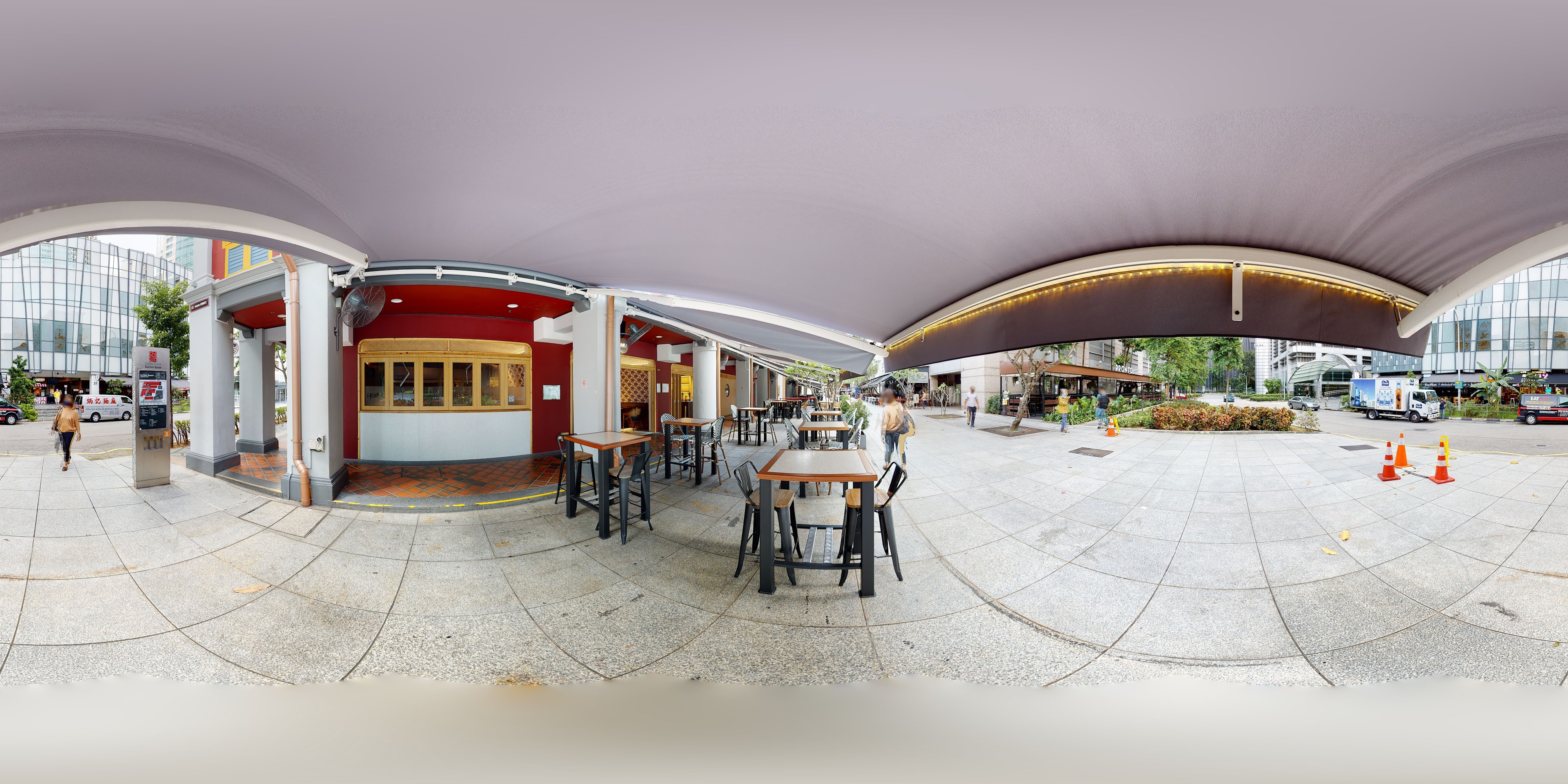 Urban Outdoor Dining Area