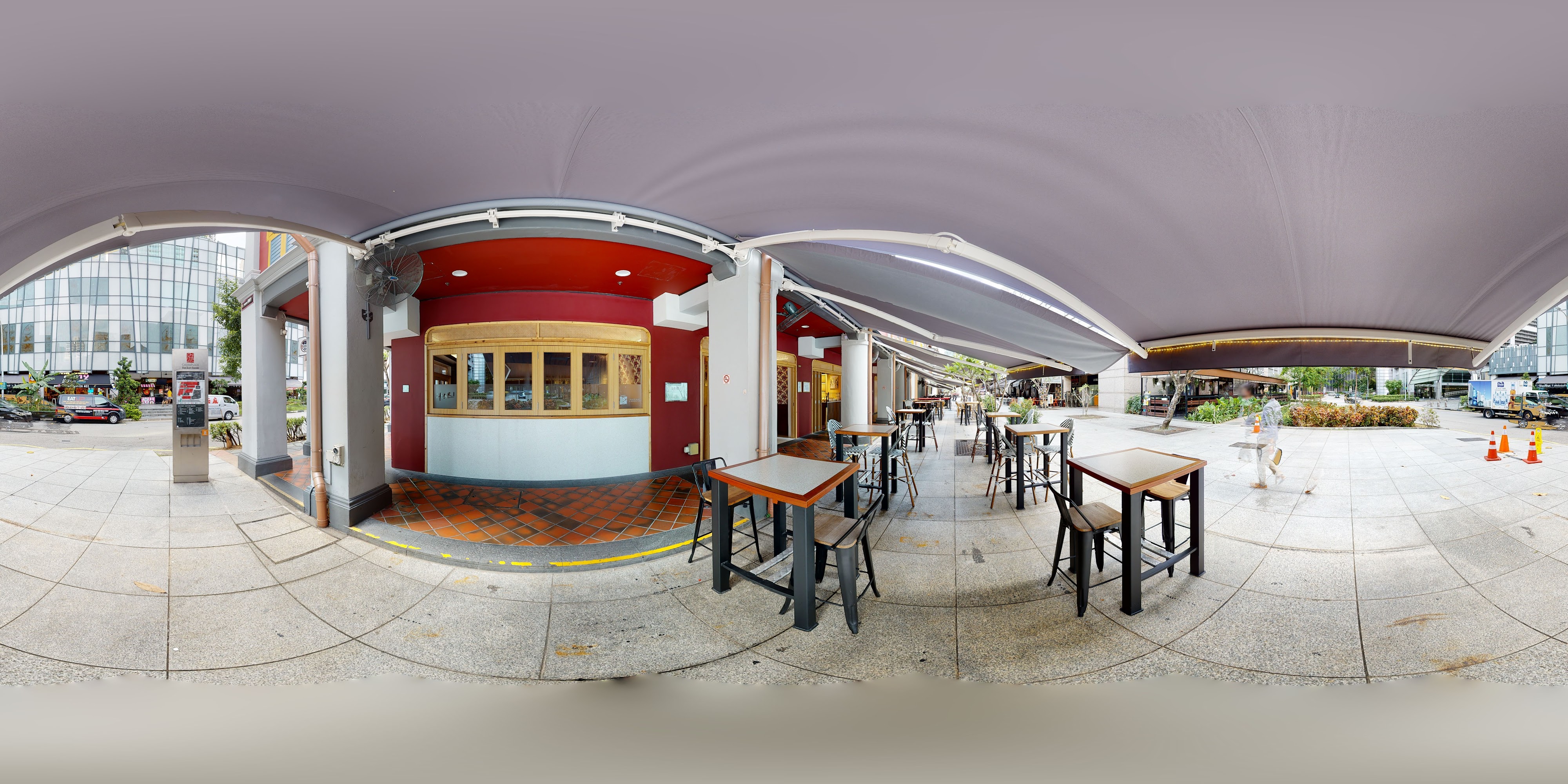 Modern Outdoor Café Setting