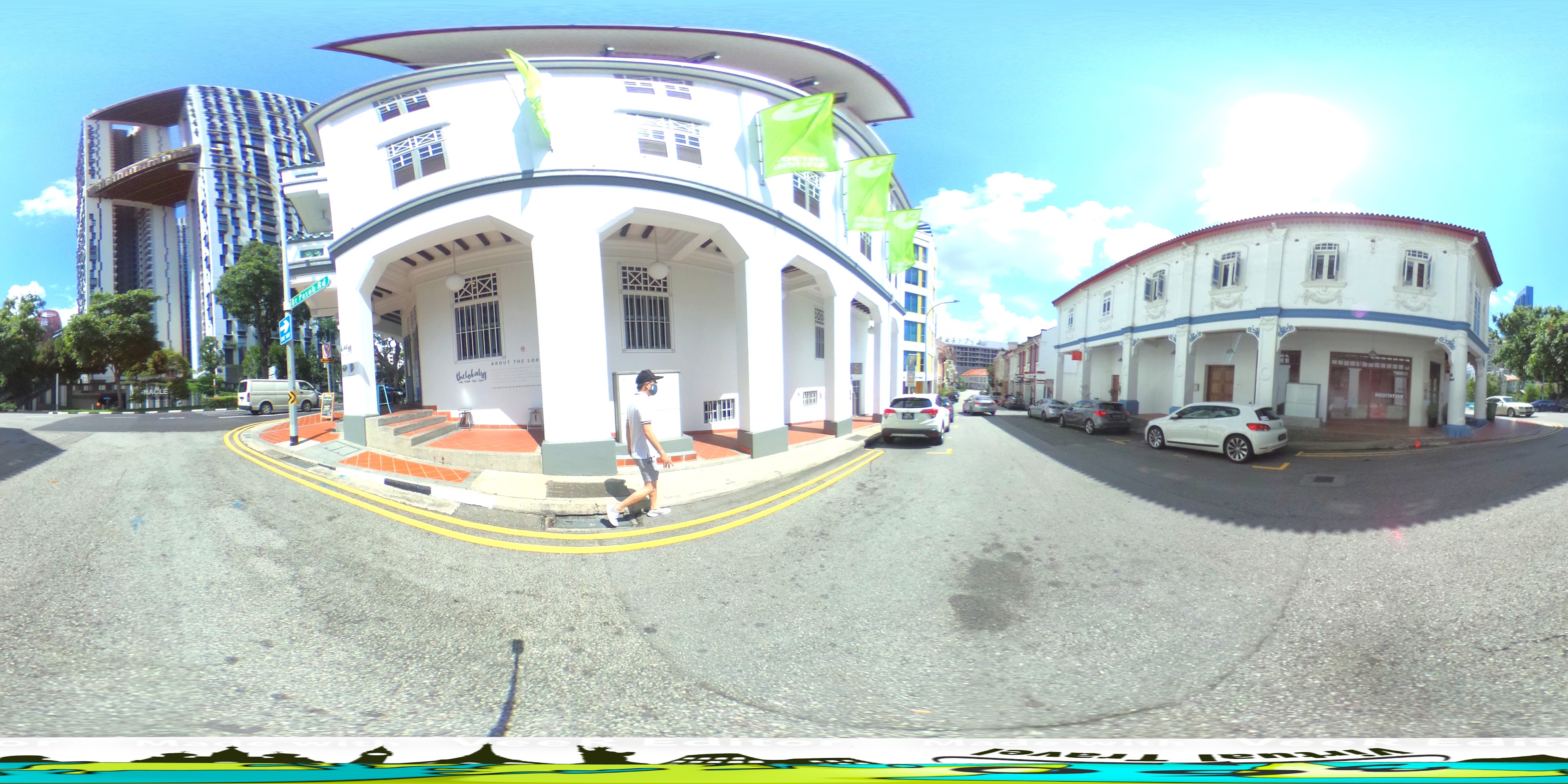 Historic Architecture and City Sun