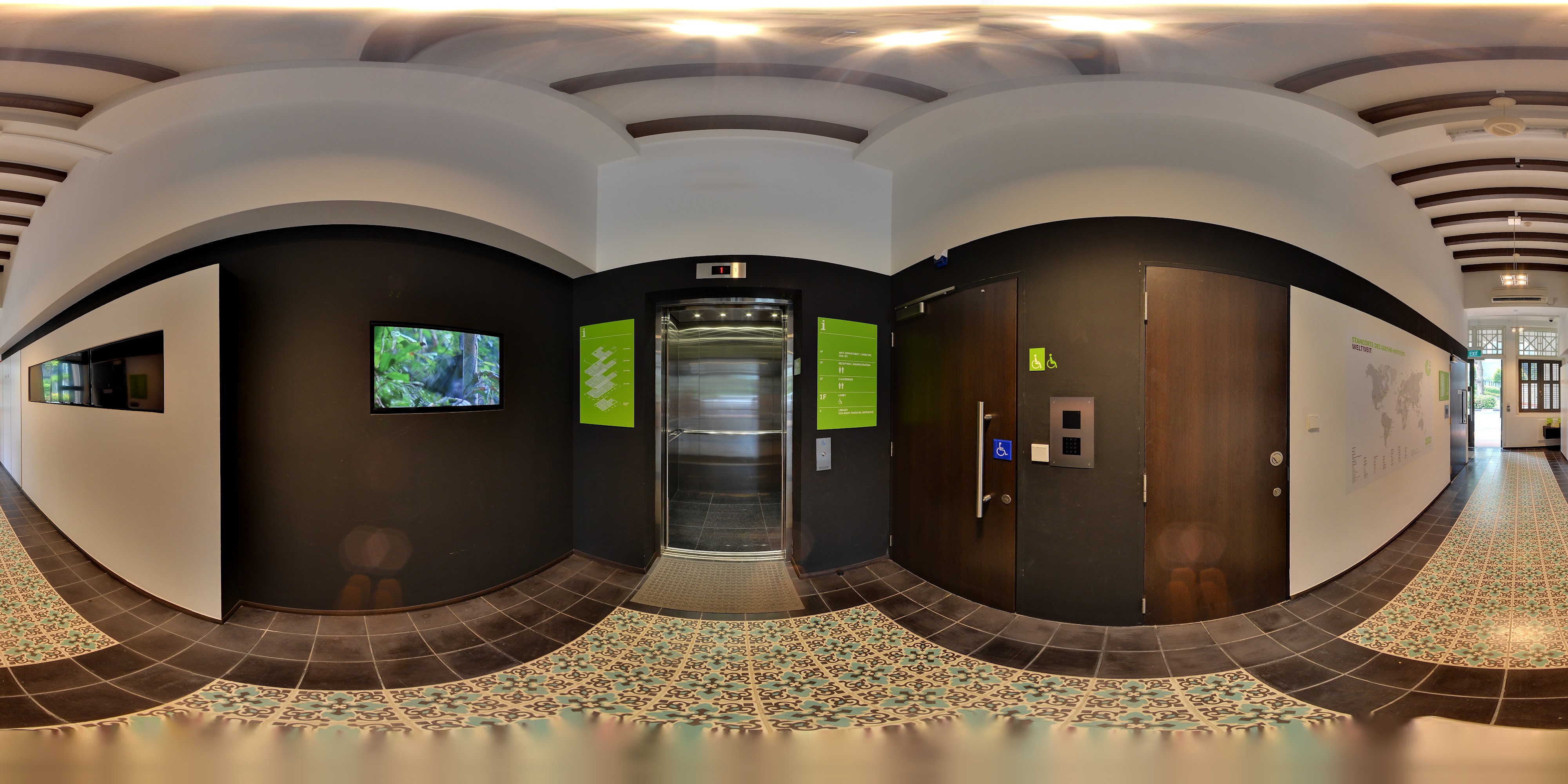 Modern Exhibition Hall Corridor