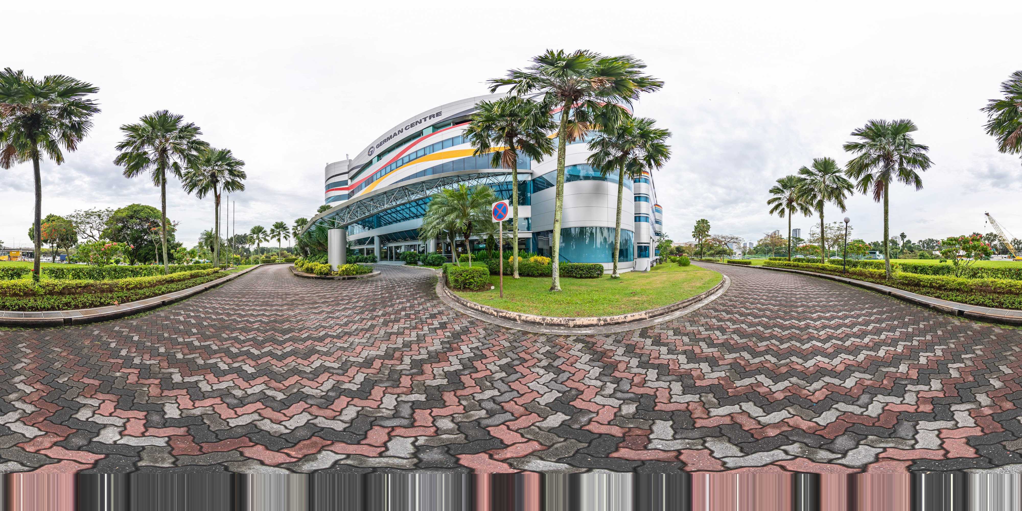 Bright Modern Building Entrance