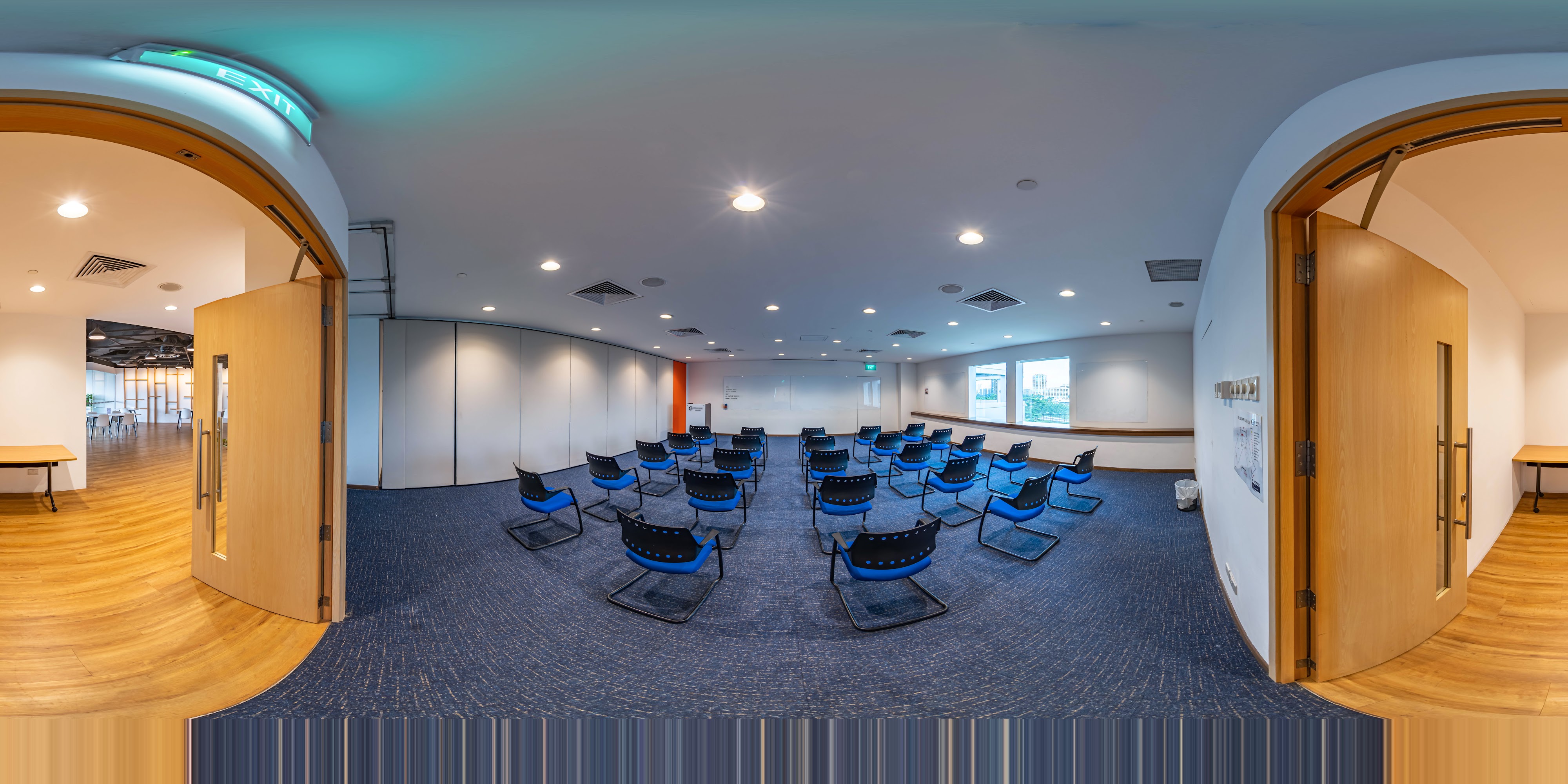 Modern Conference Room Arrangement