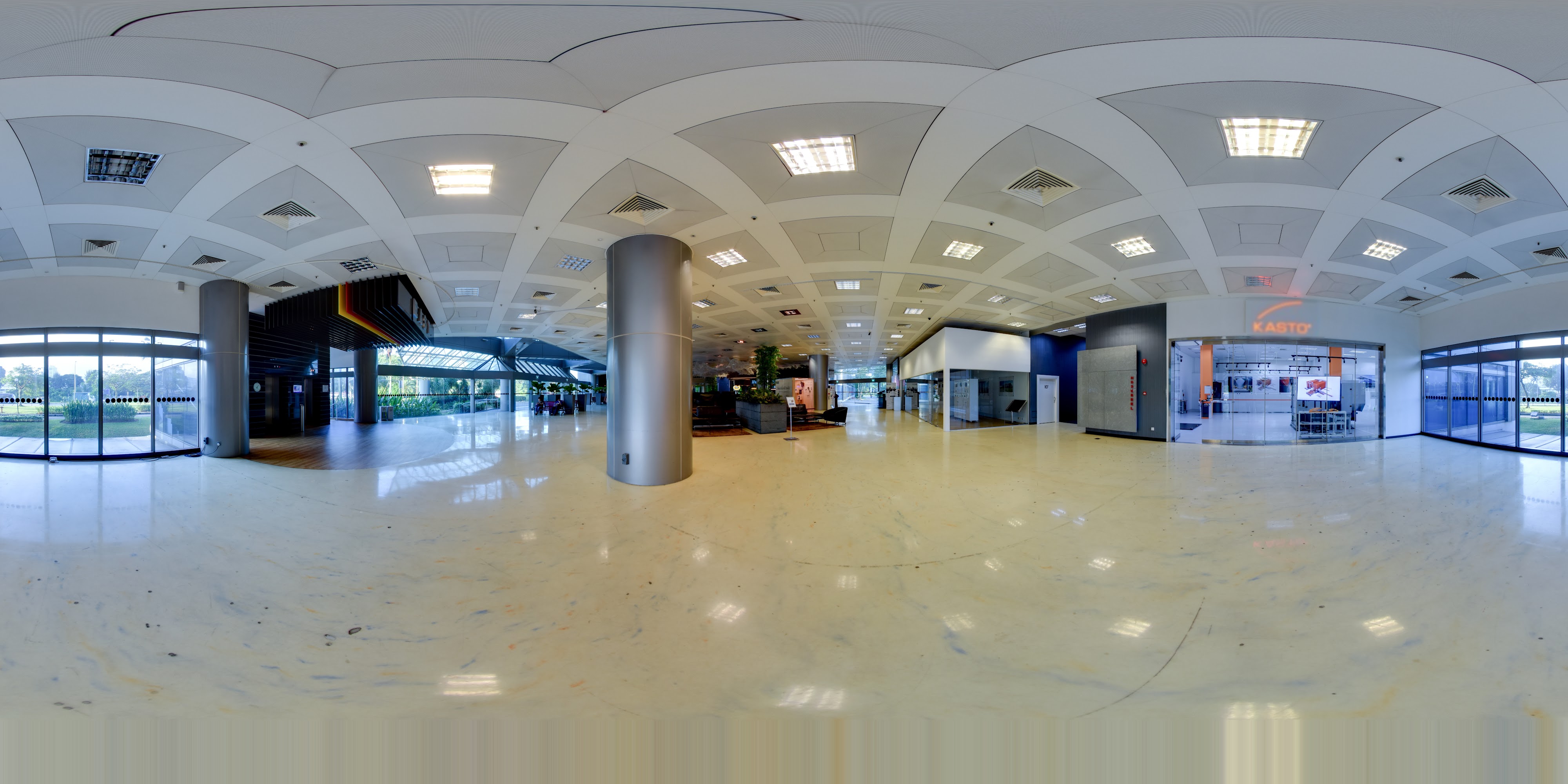Modern Industrial Lobby Interior