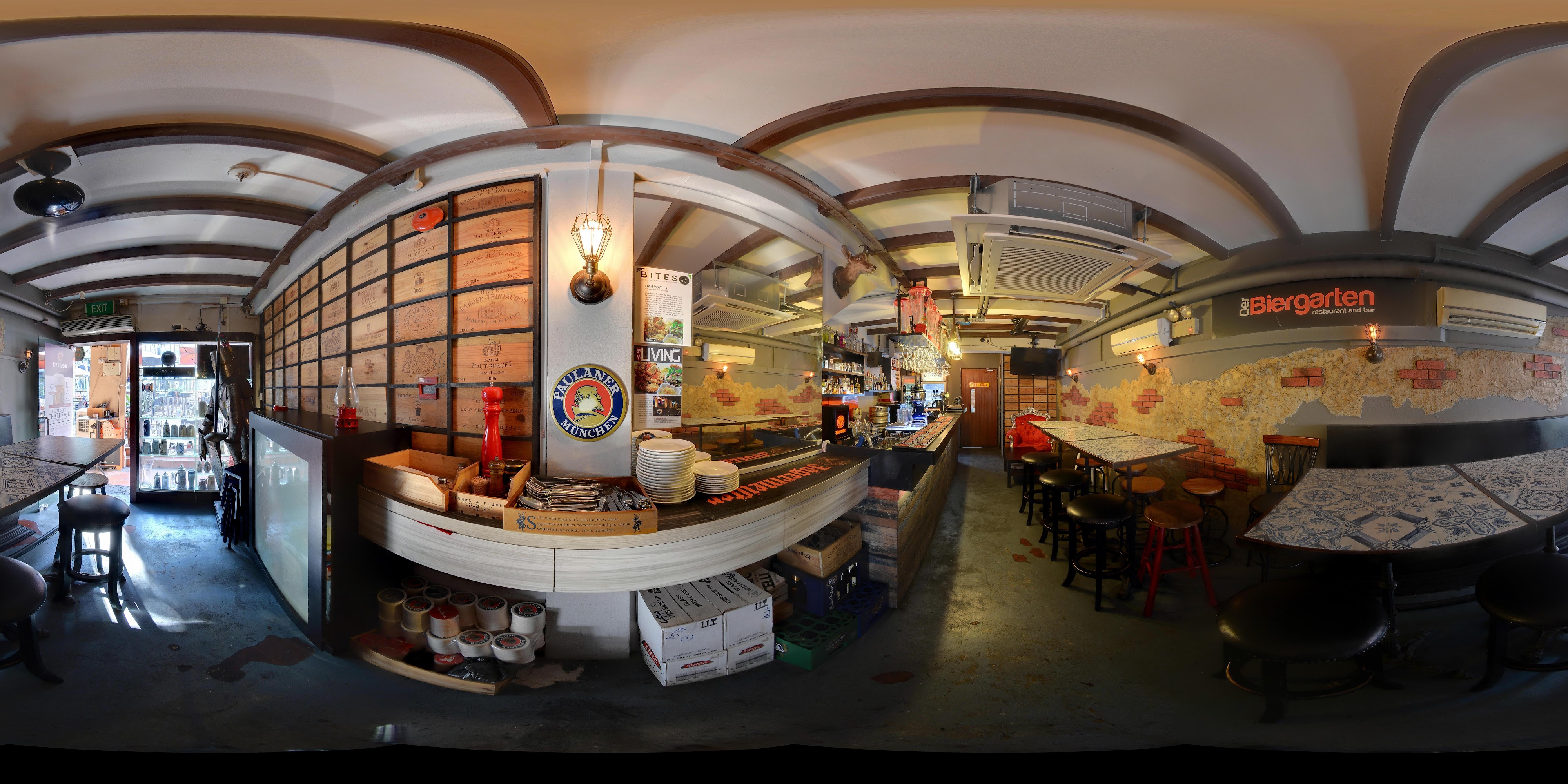 Spacious Rustic Pub Interior