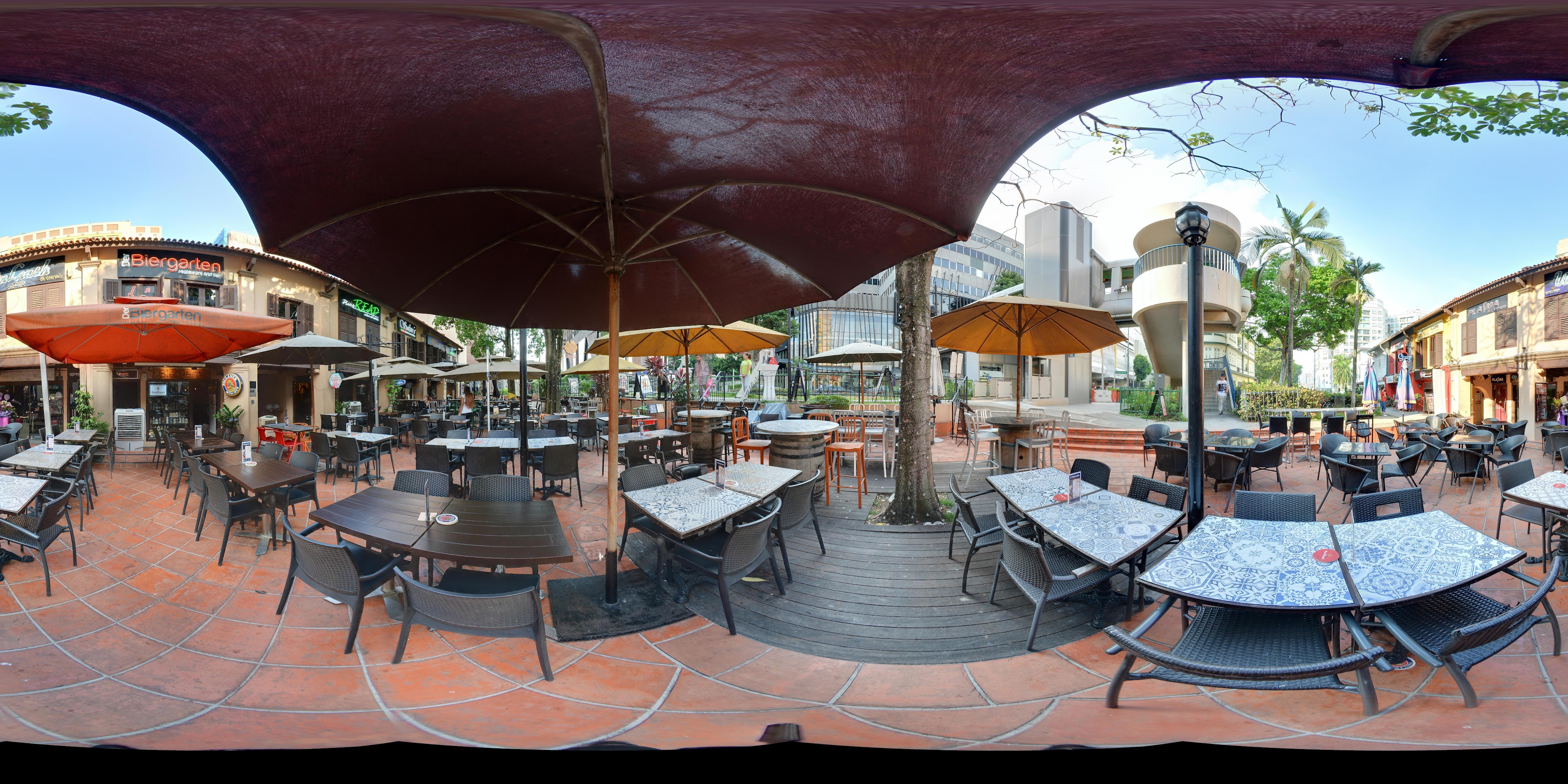 Outdoor Dining Area Setting