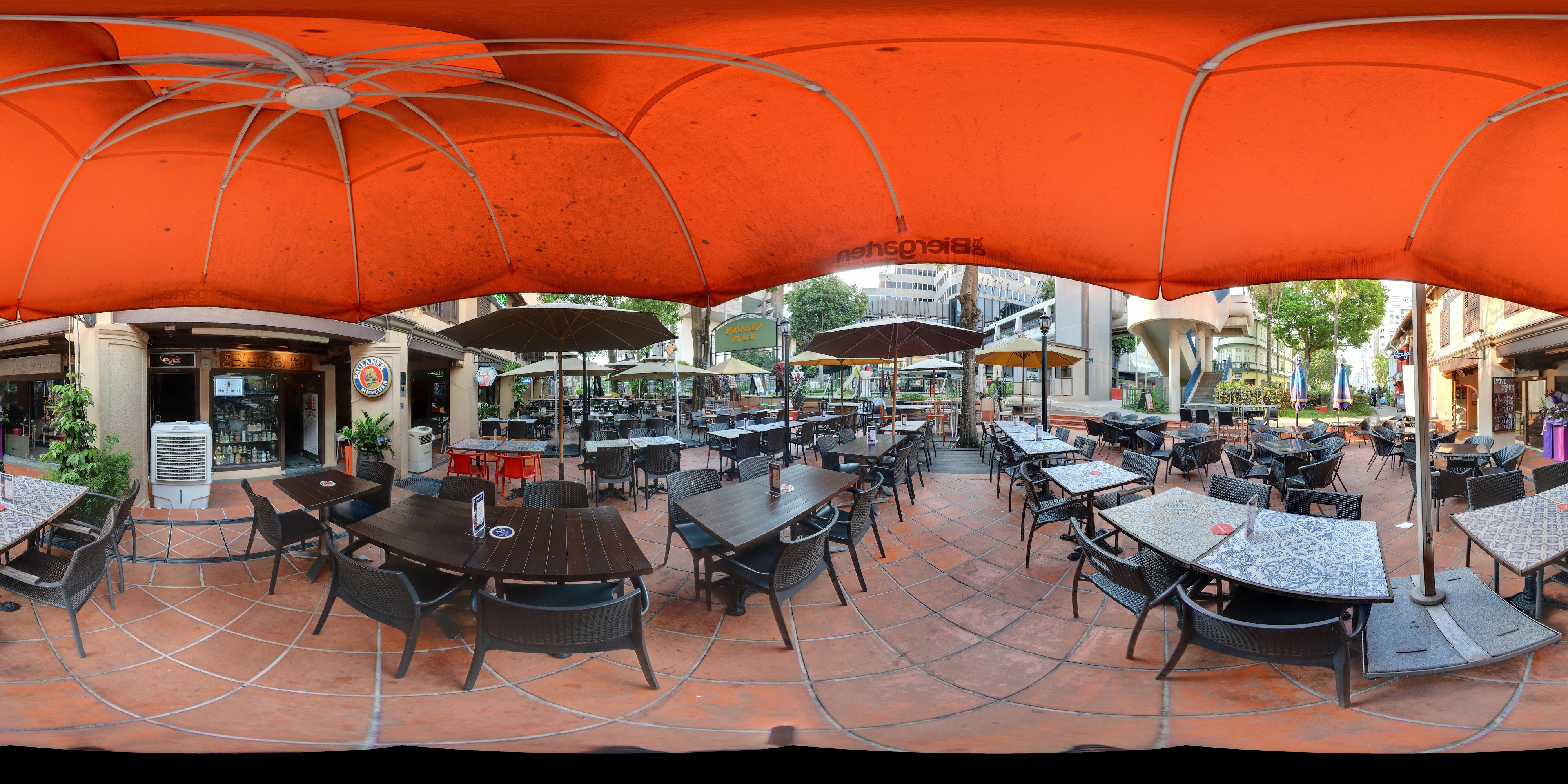 Outdoor Restaurant Seating Area