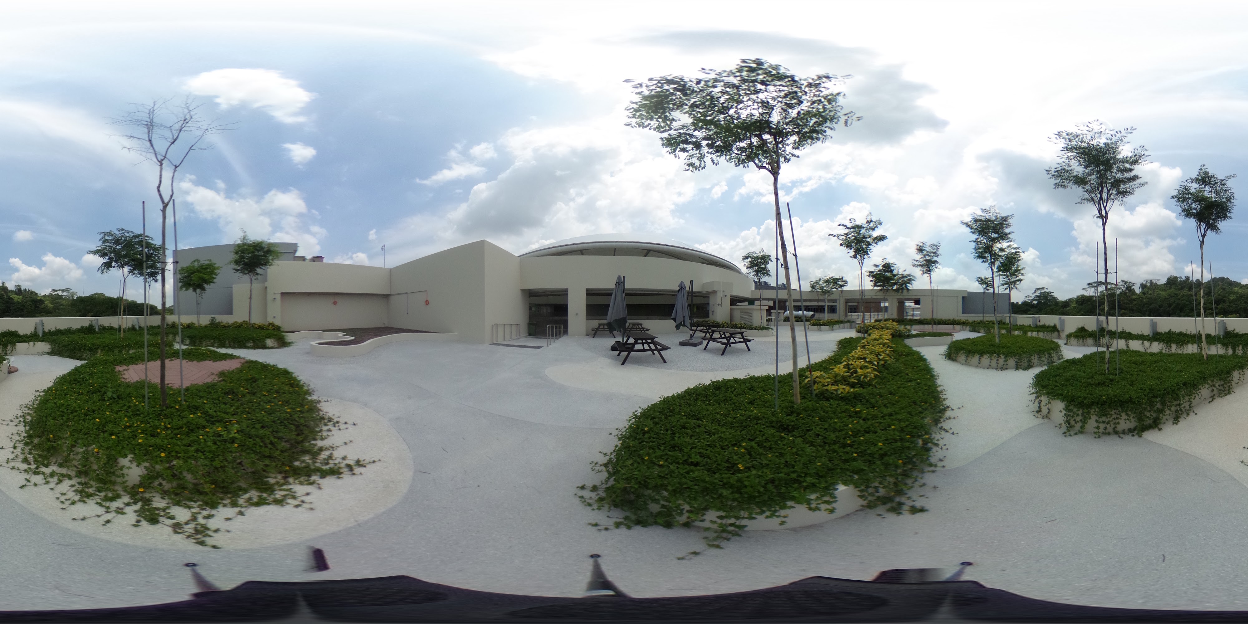 Modern School Exterior Garden