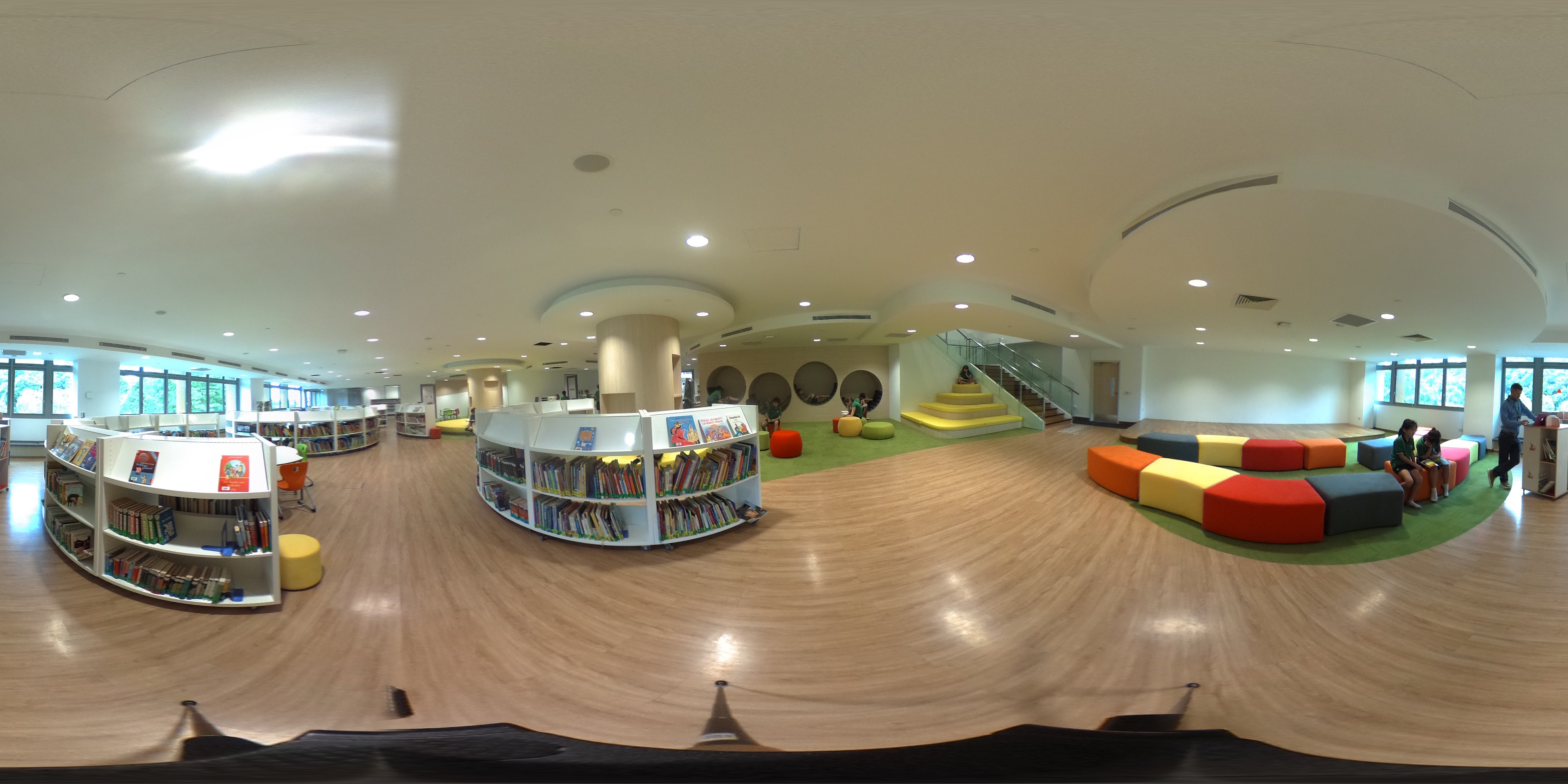 Bright Modern Library Interior