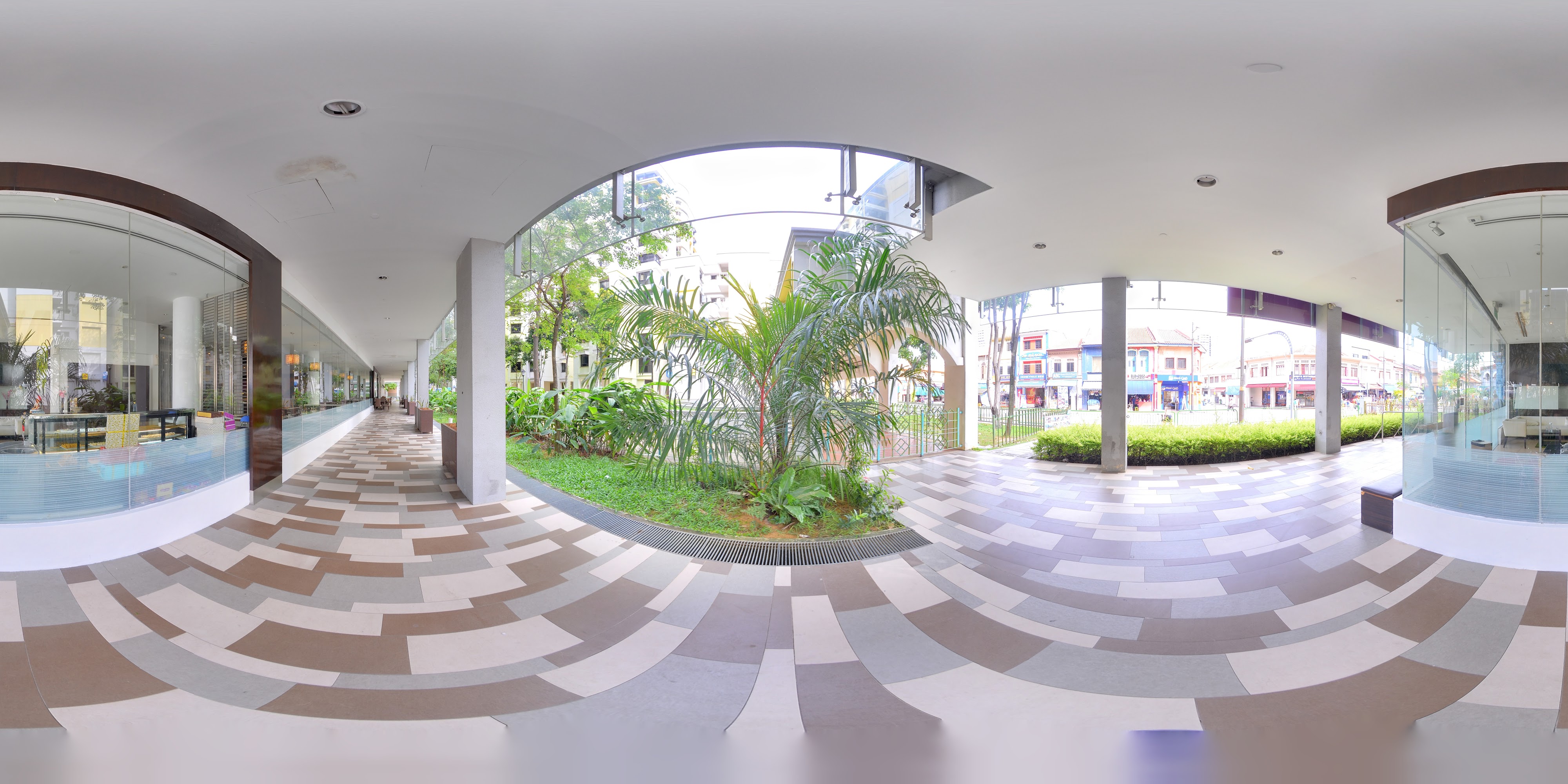 Stylish Vegetarian Restaurant Interior