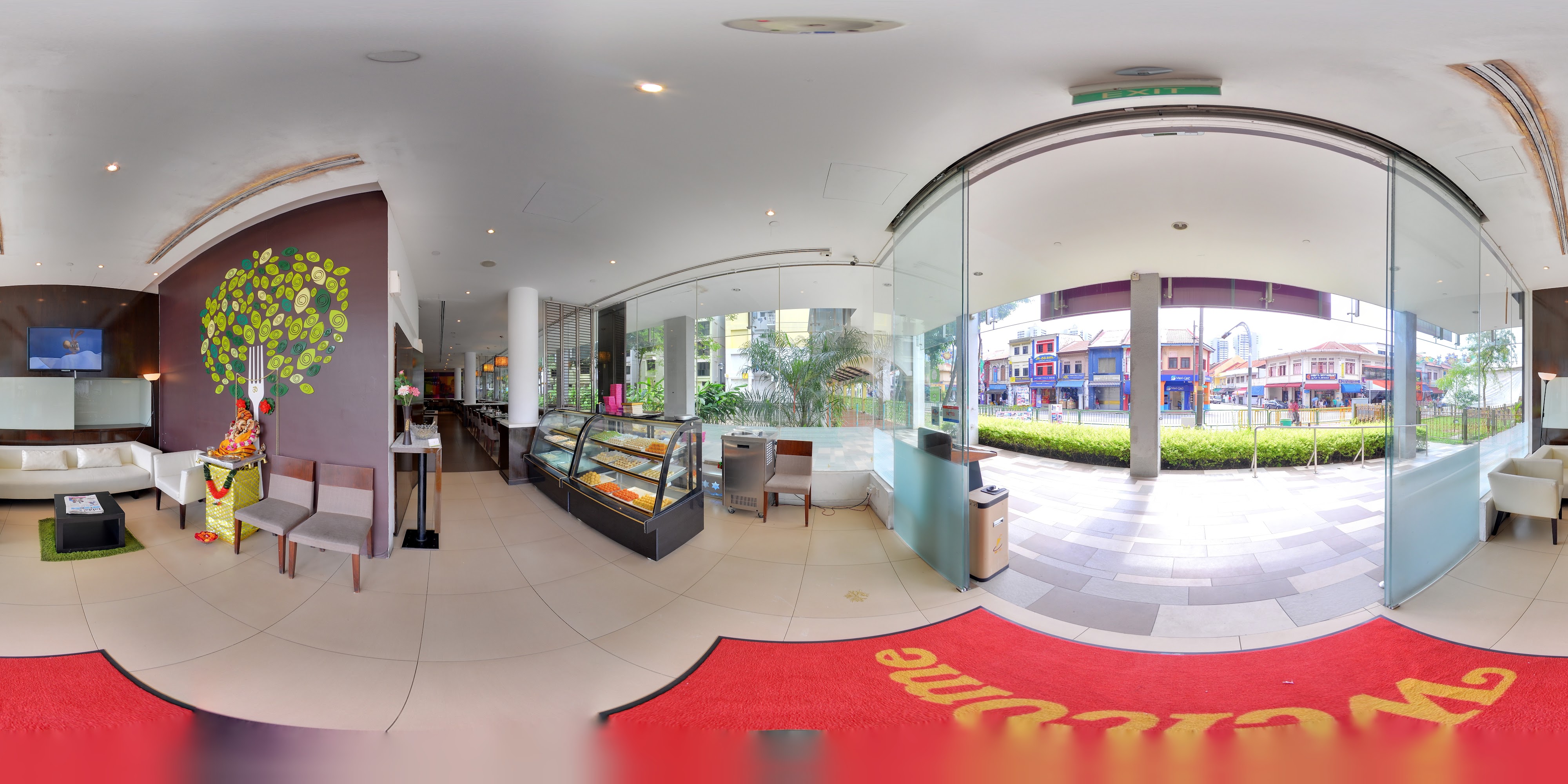 Vegetarian Restaurant Interior Design