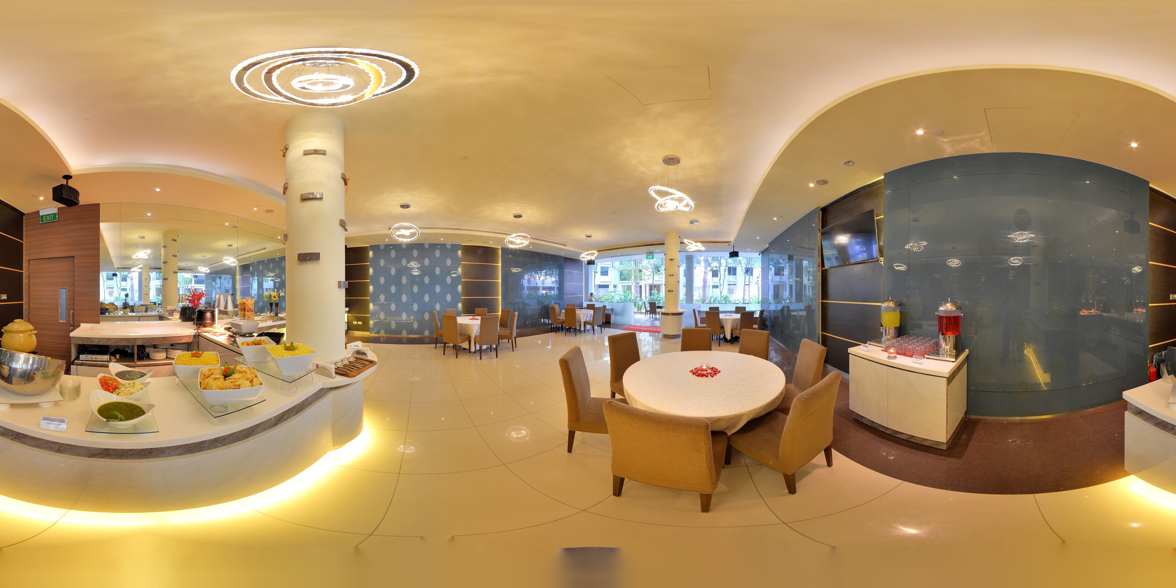 Elegant Vegetarian Dining Space