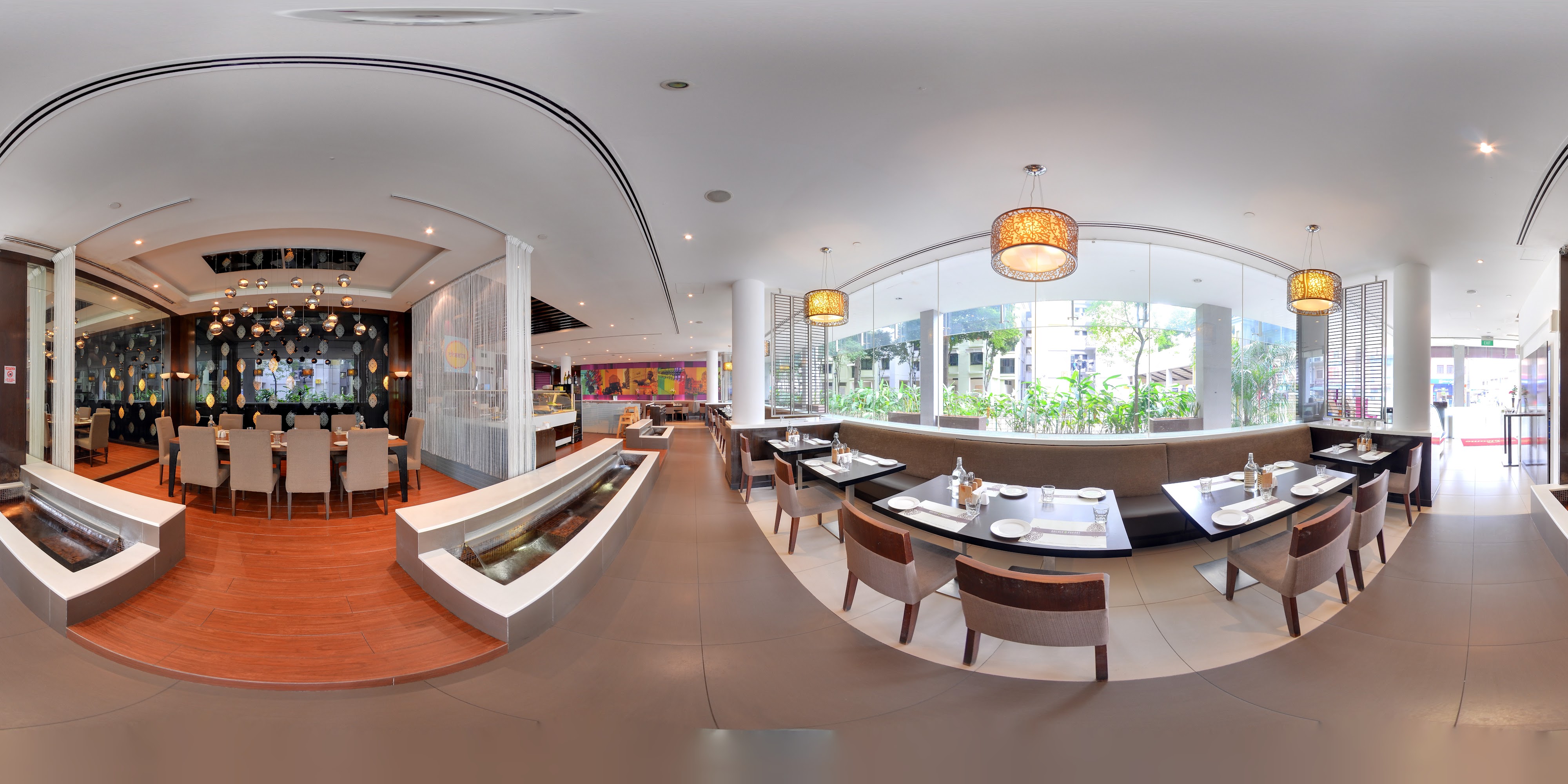 Elegant Vegetarian Dining Interior