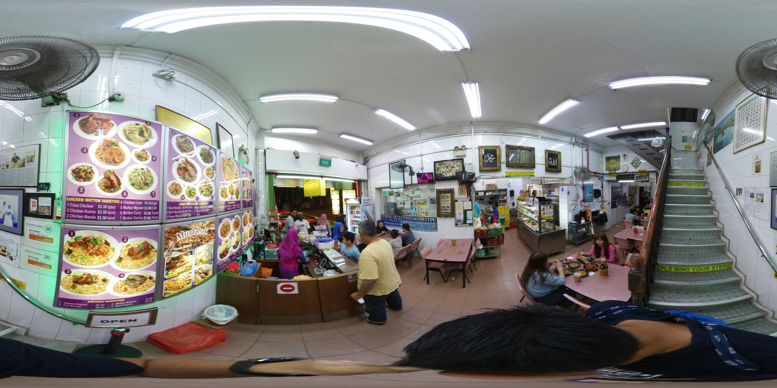 Diverse Dining Scene Inside