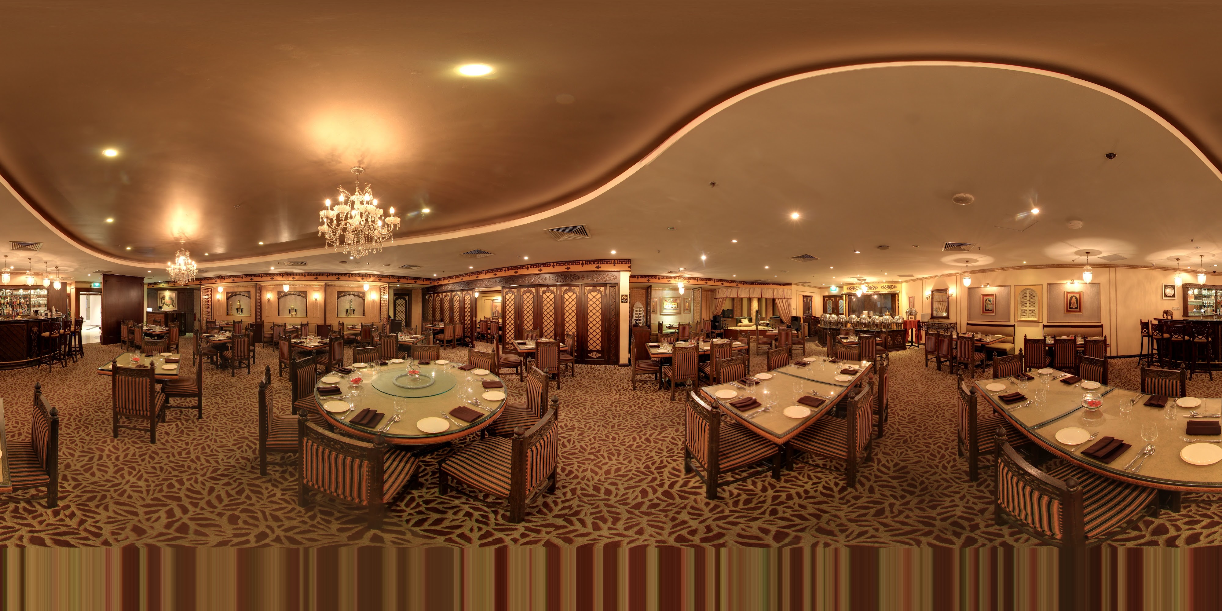 Elegant Dining Hall Setting