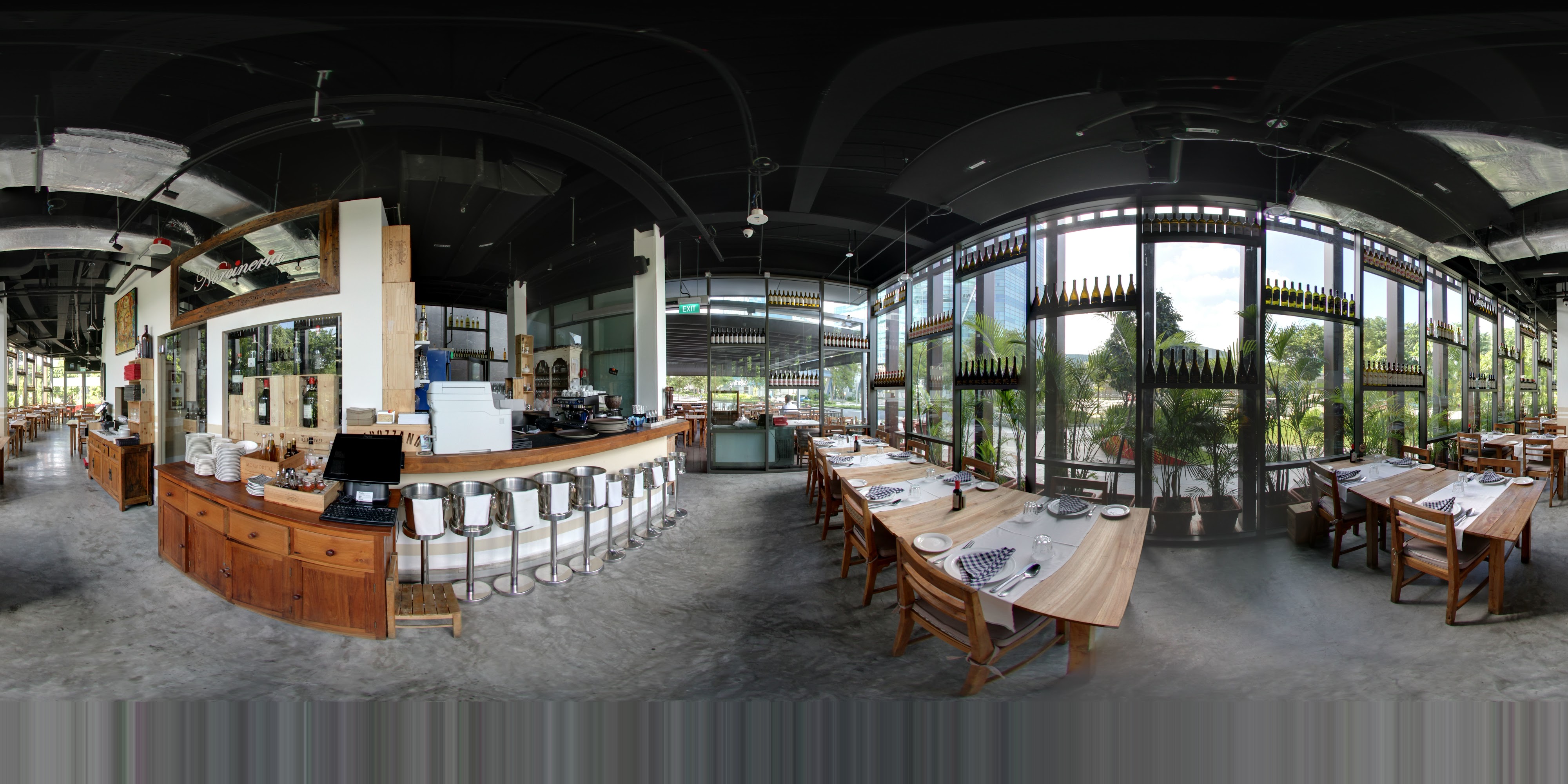 Elegant Rustic Industrial Dining Room